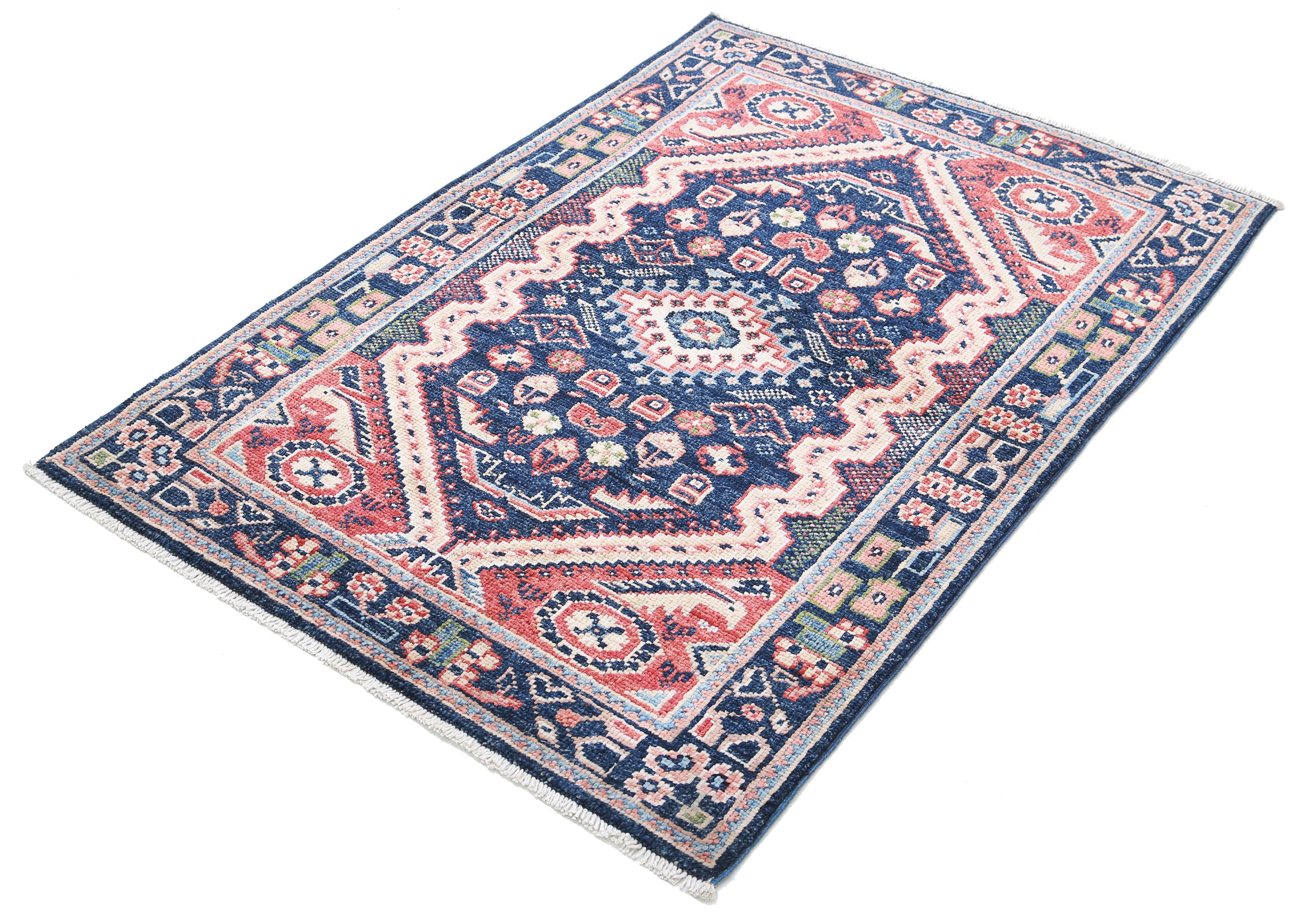 Hand Knotted Ziegler Farhan Gul Wool Rug - 3'3'' x 4'8''