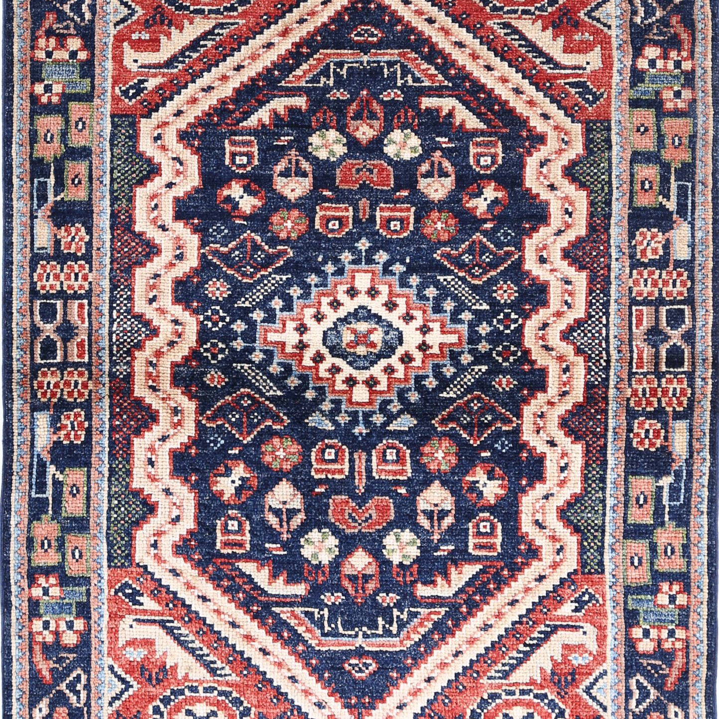 Hand Knotted Ziegler Farhan Gul Wool Rug - 3'3'' x 4'8''