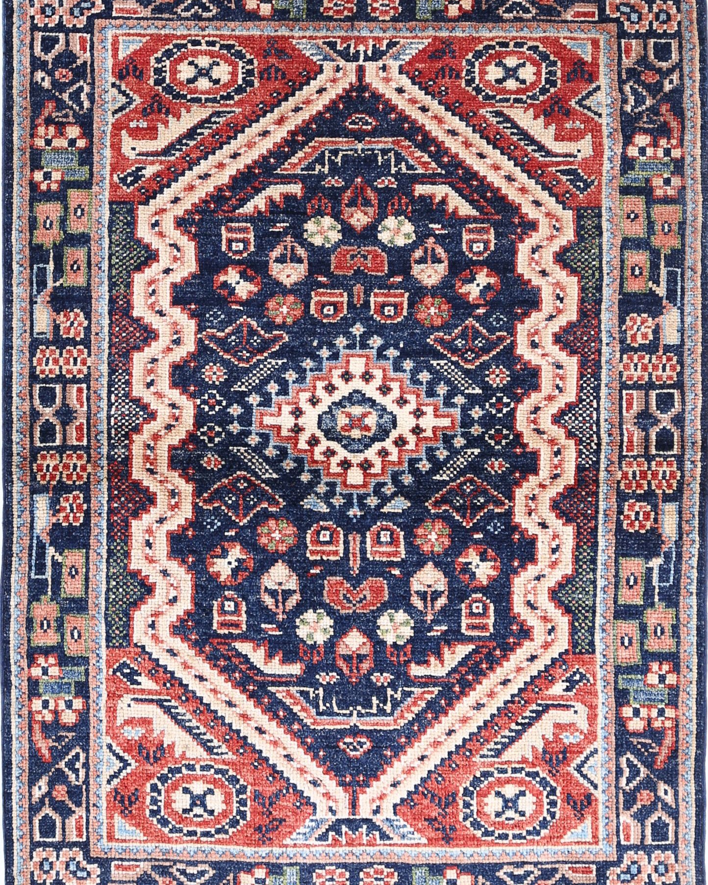 Hand Knotted Ziegler Farhan Gul Wool Rug - 3'3'' x 4'8''