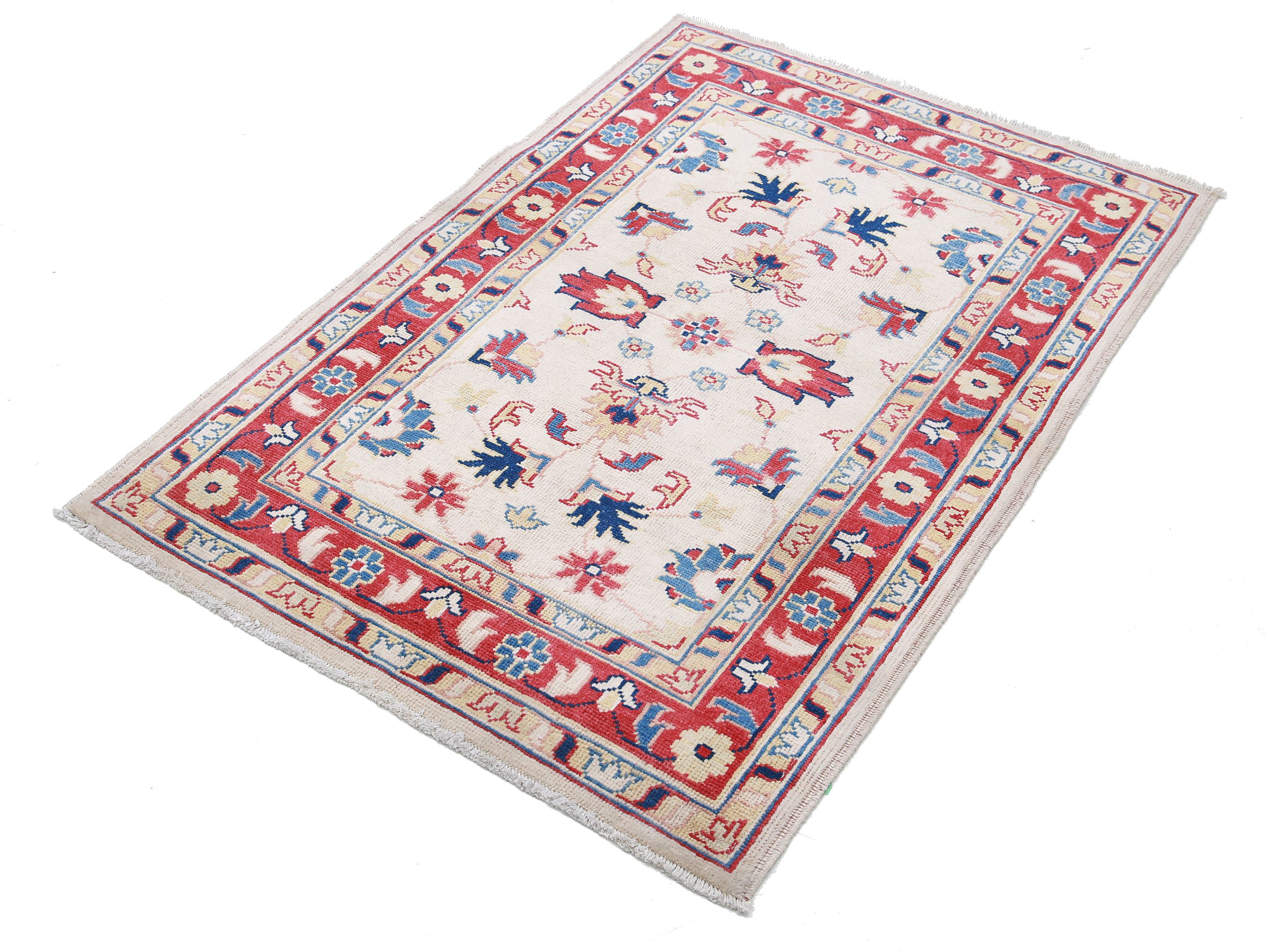 Hand Knotted Ziegler Farhan Gul Wool Rug - 3'0'' x 4'6''