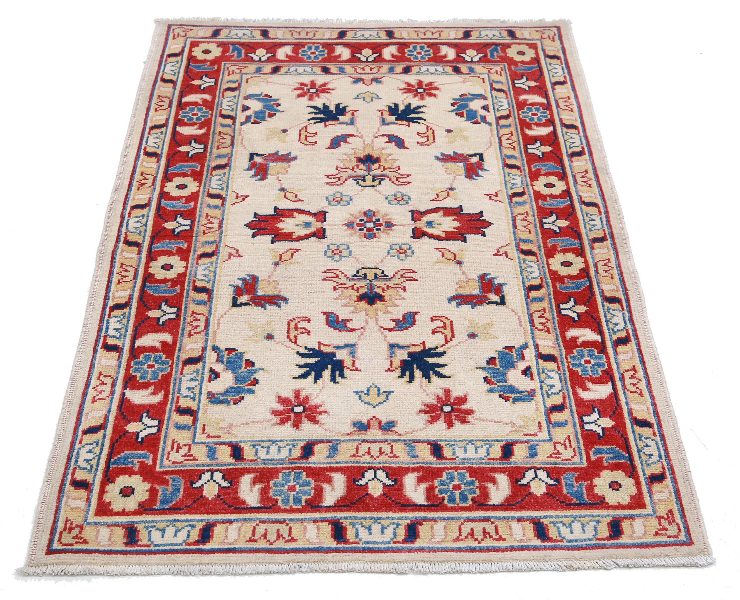 Hand Knotted Ziegler Farhan Gul Wool Rug - 3'0'' x 4'6''
