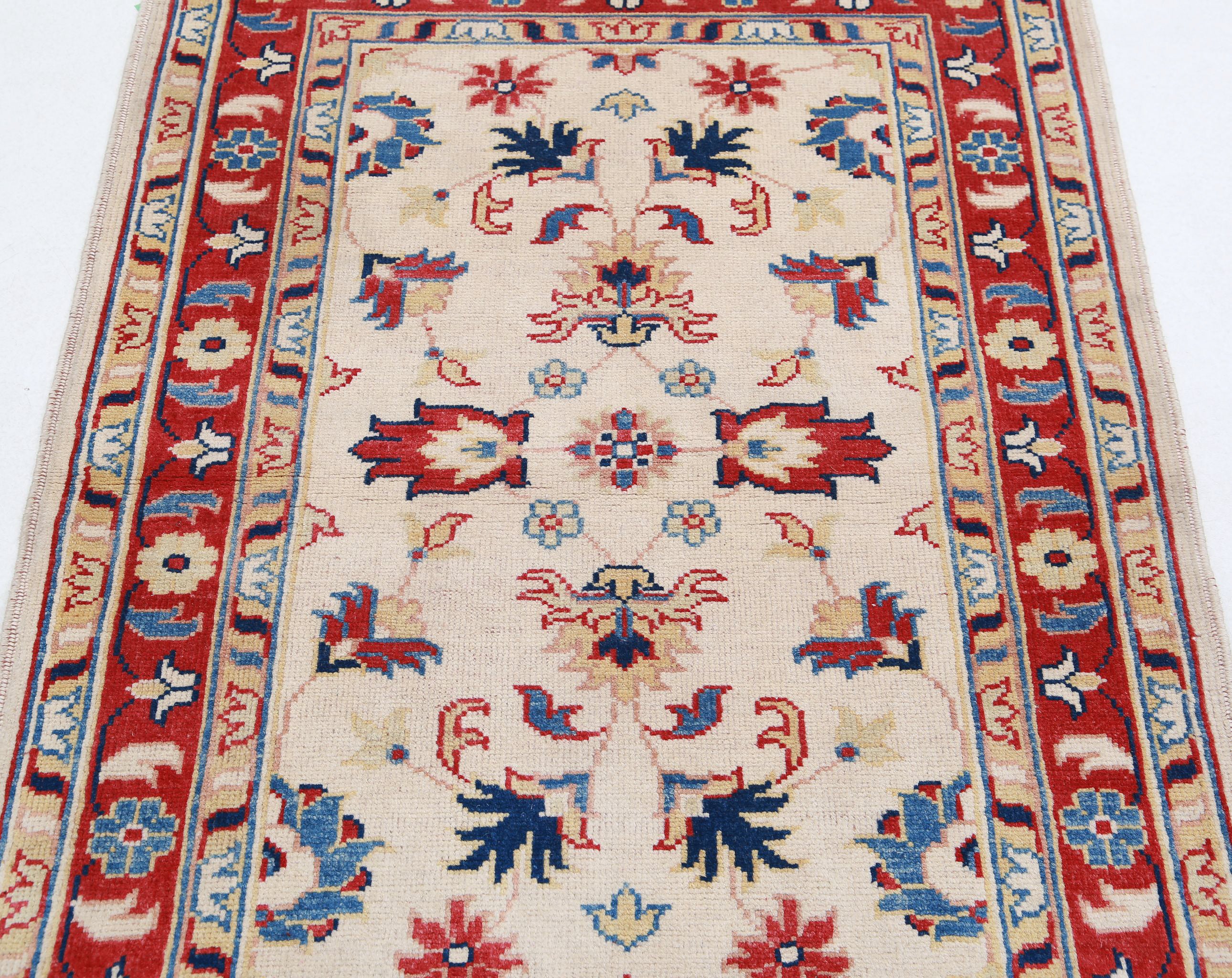 Hand Knotted Ziegler Farhan Gul Wool Rug - 3'0'' x 4'6''
