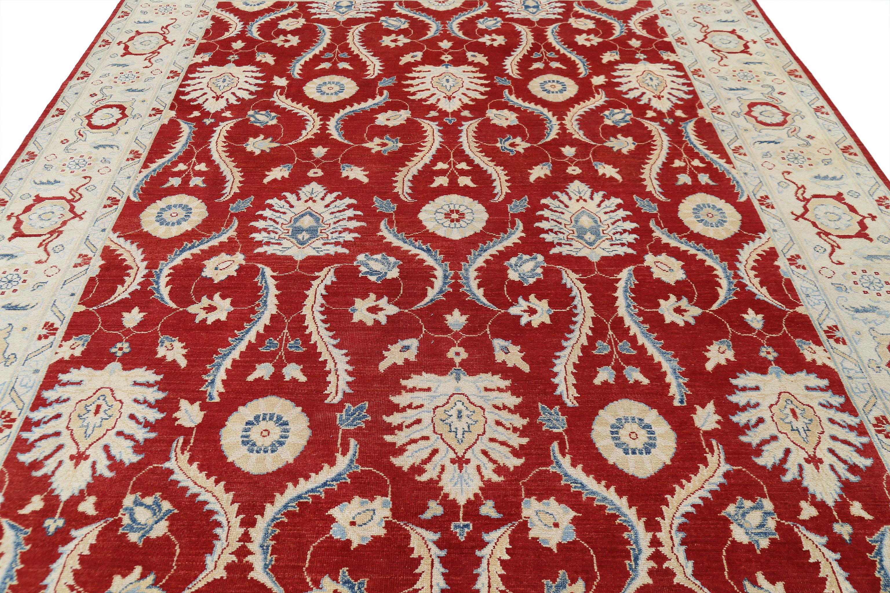 Hand Knotted Ziegler Farhan Gul Wool Rug - 8'9'' x 12'4''
