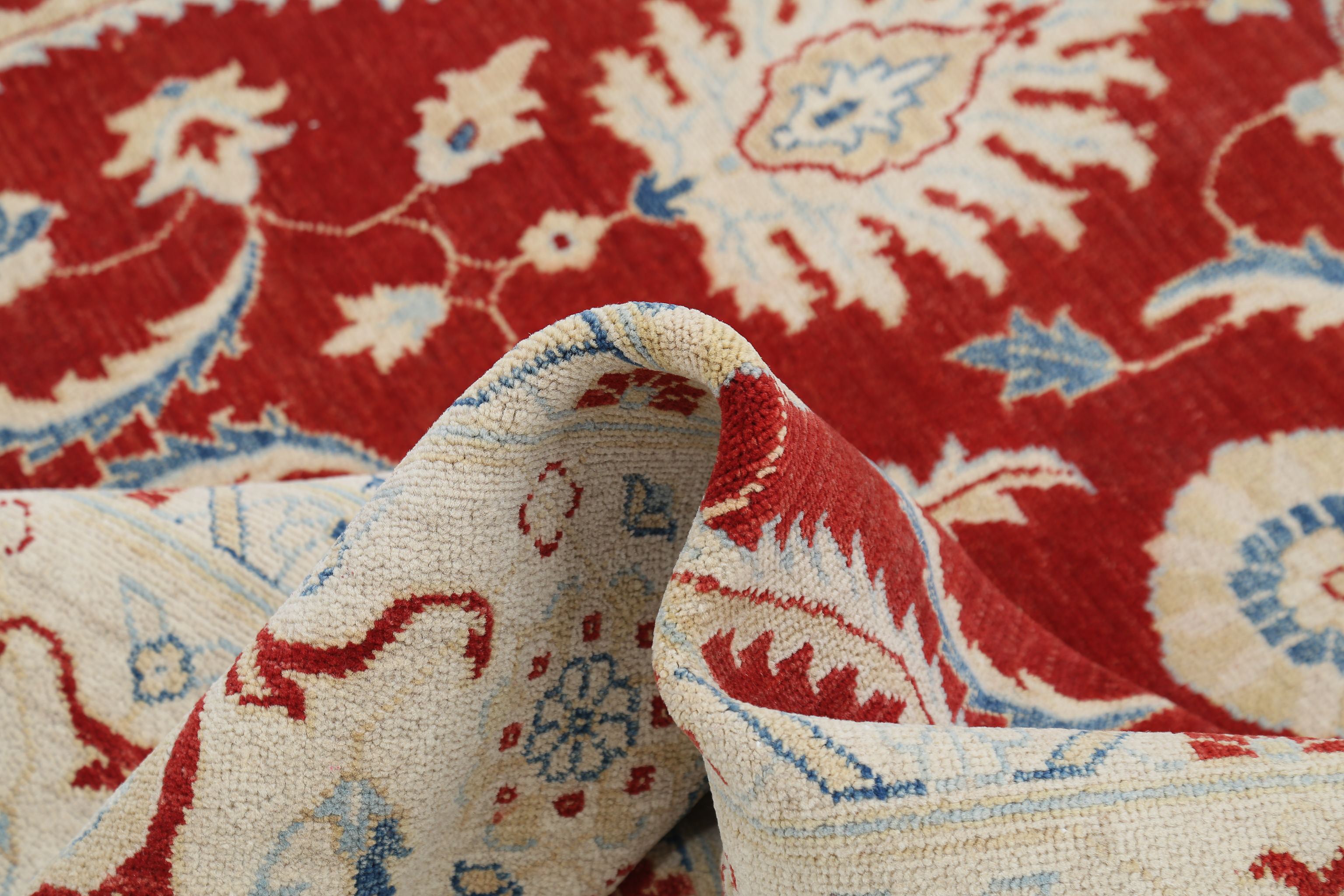 Hand Knotted Ziegler Farhan Gul Wool Rug - 8'9'' x 12'4''