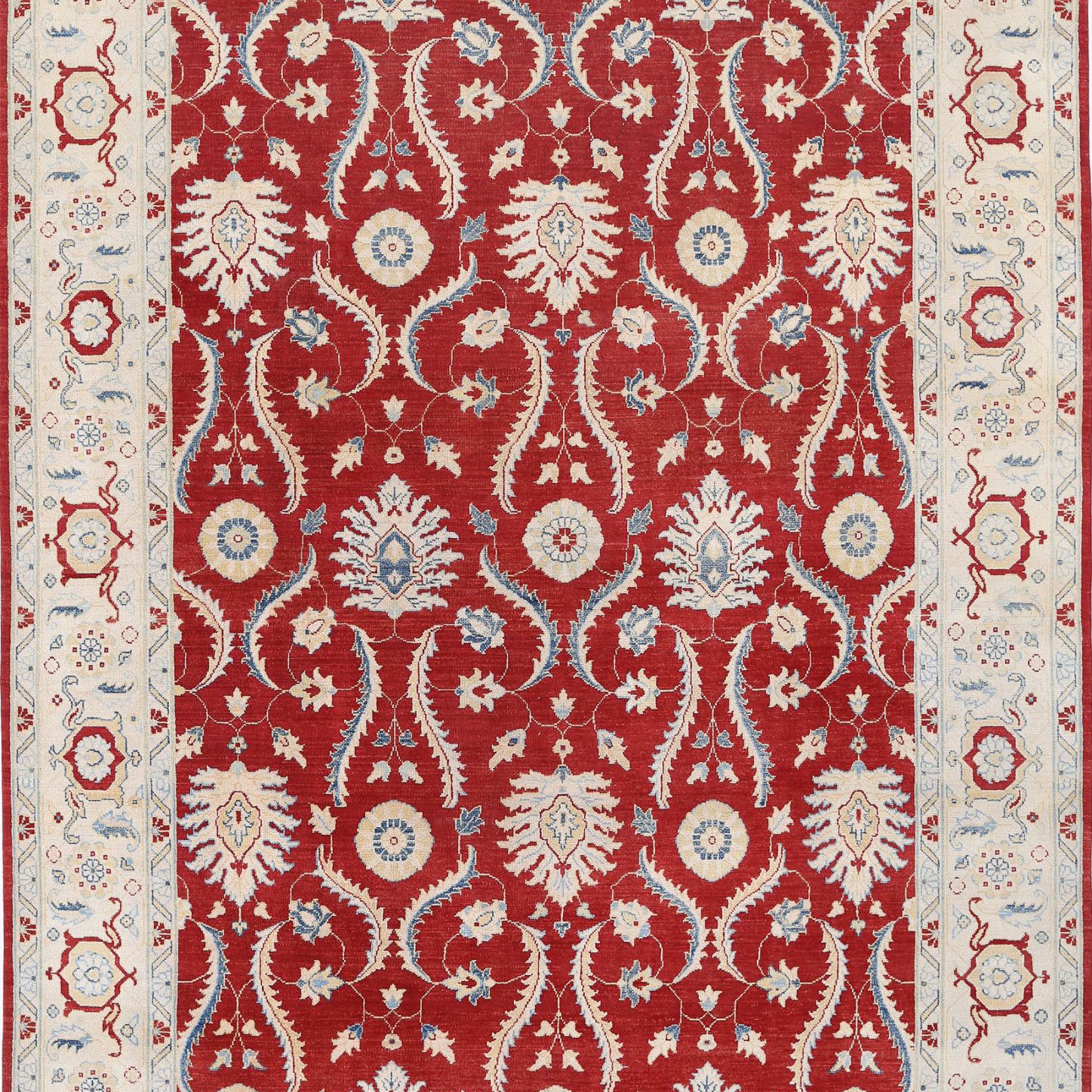 Hand Knotted Ziegler Farhan Gul Wool Rug - 8'9'' x 12'4''