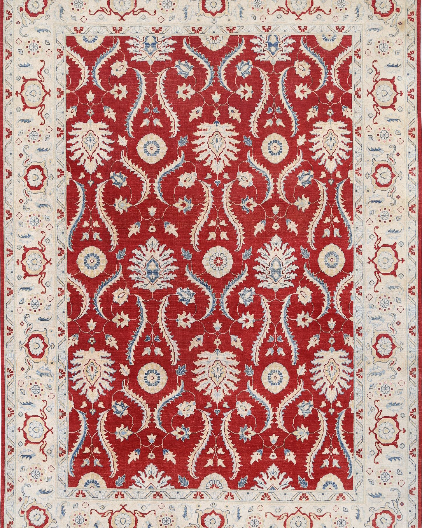 Hand Knotted Ziegler Farhan Gul Wool Rug - 8'9'' x 12'4''