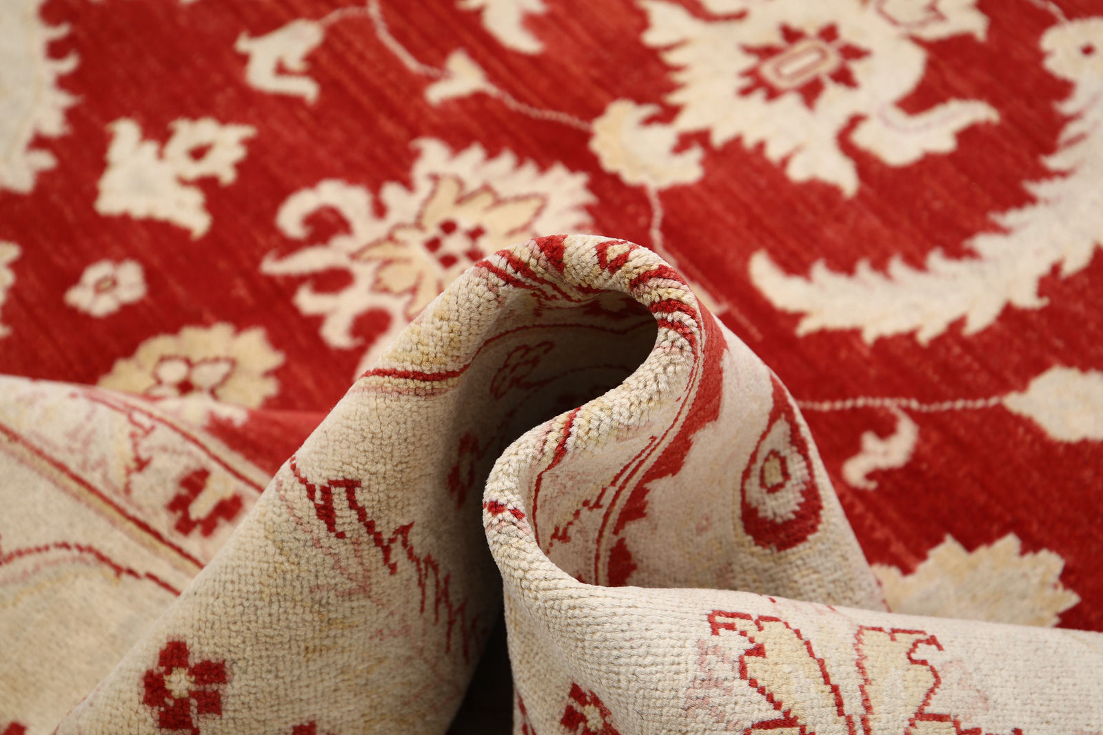 Hand Knotted Ziegler Farhan Gul Wool Rug - 9'0'' x 12'1''