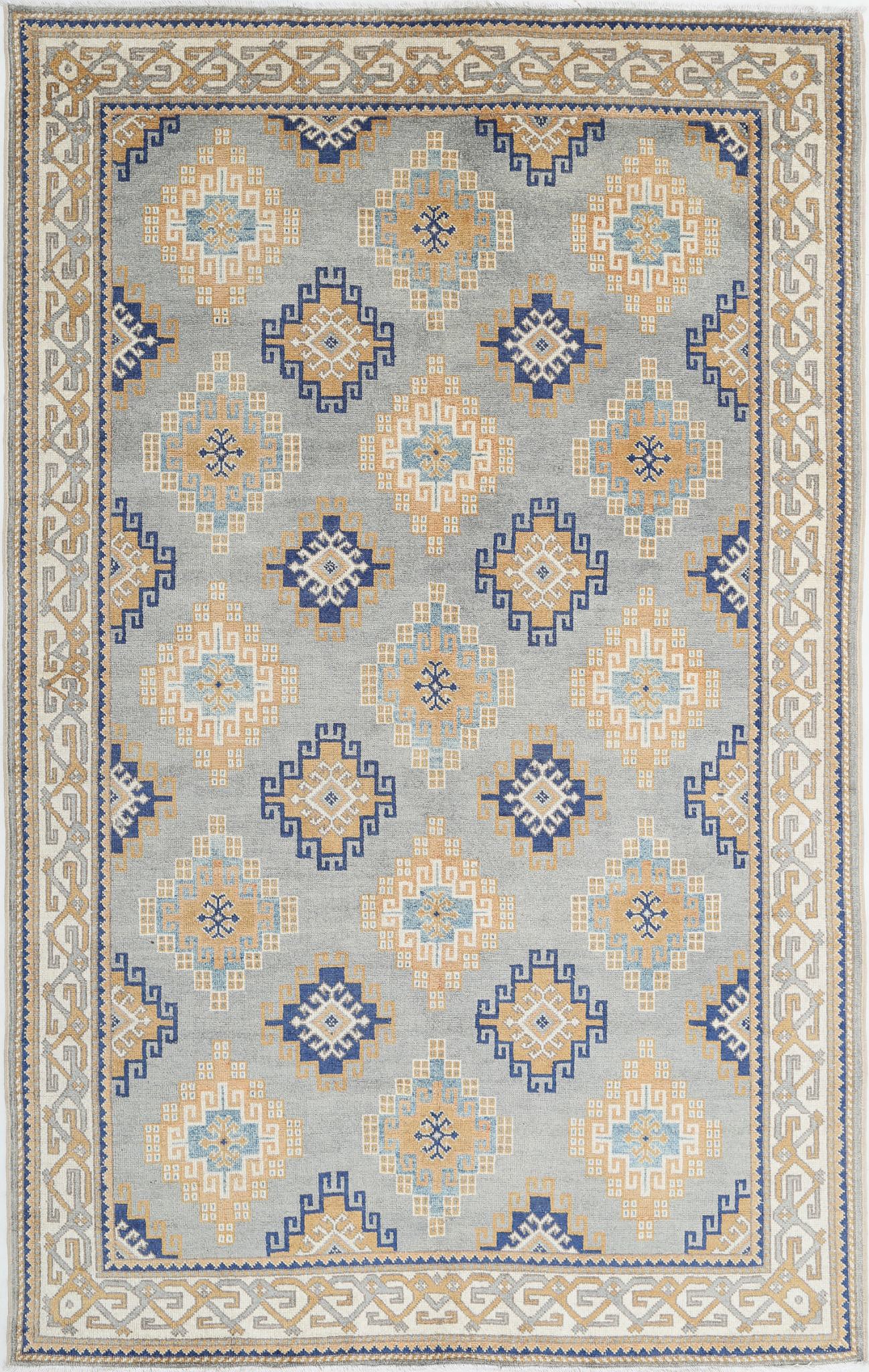 Hand Knotted Ziegler Farhan Gul Wool Rug - 6'2'' x 9'10''
