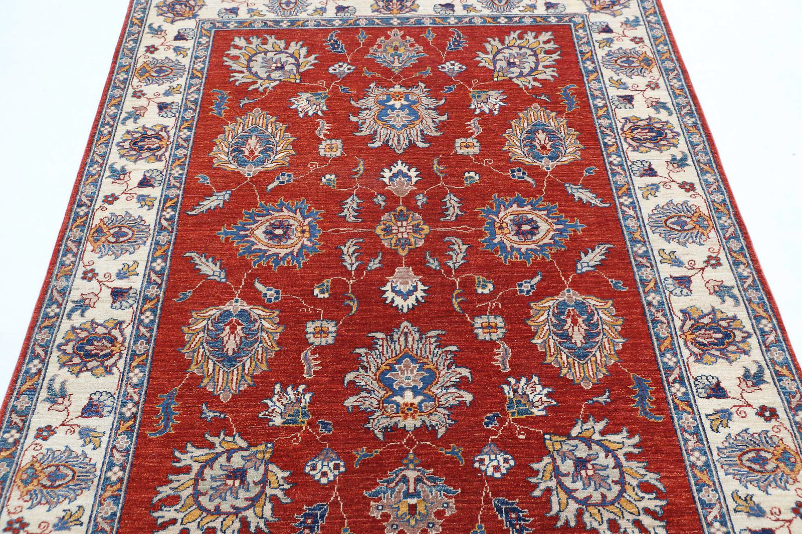 Hand Knotted Ziegler Farhan Wool Rug - 4'10'' x 6'2''