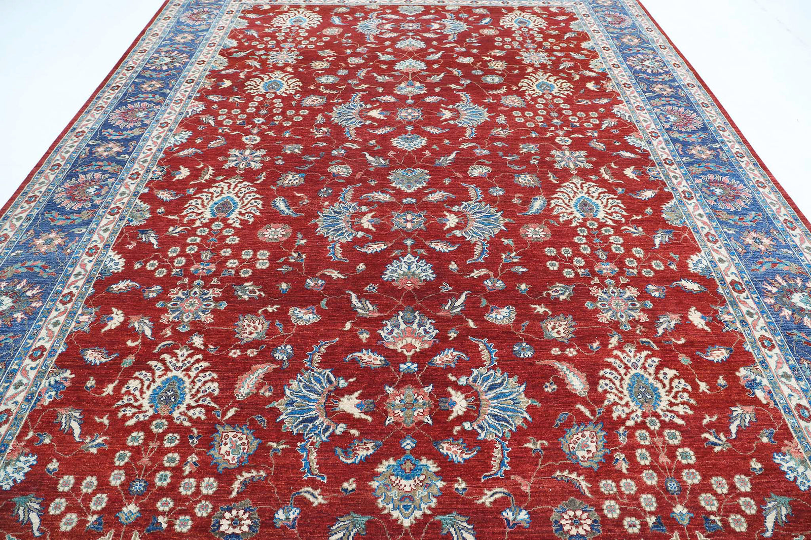 Hand Knotted Ziegler Farhan Wool Rug - 9'9'' x 13'2''