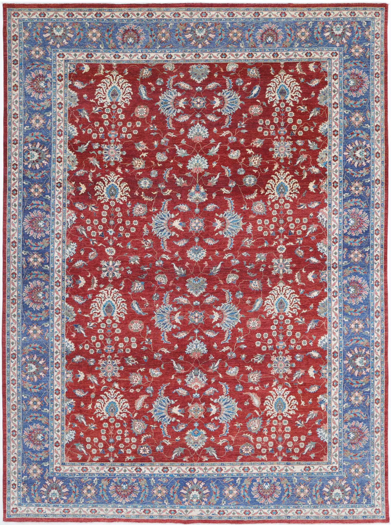 Hand Knotted Ziegler Farhan Wool Rug - 9'9'' x 13'2''