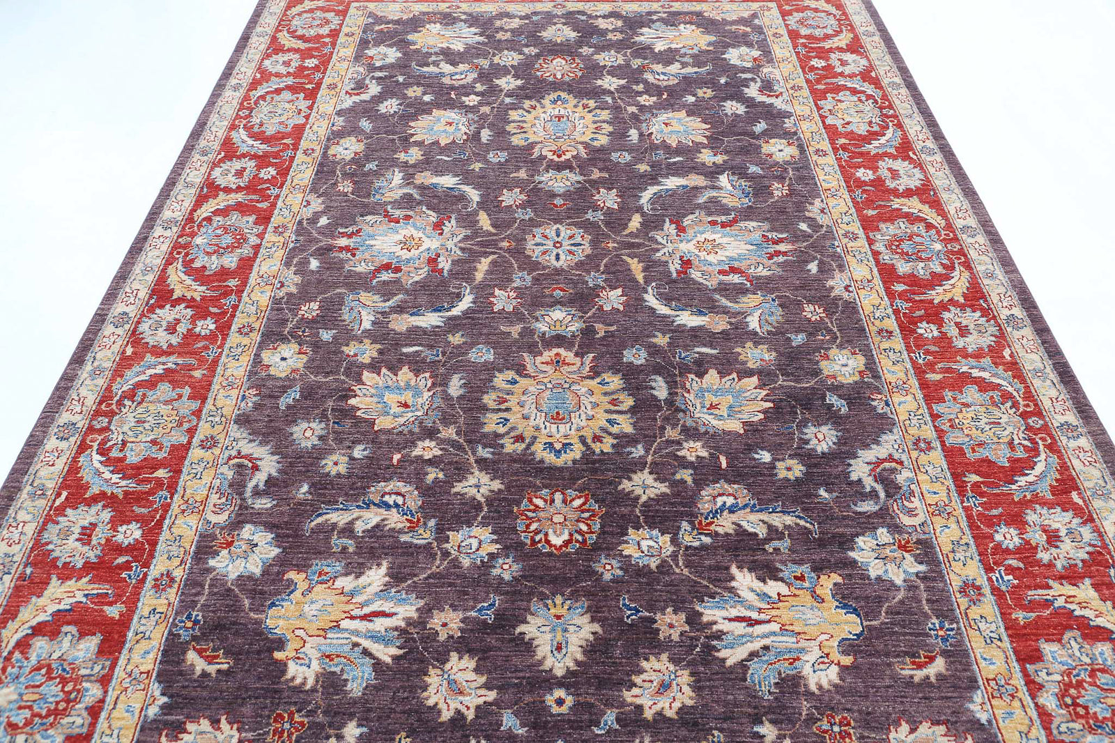 Hand Knotted Ziegler Farhan Wool Rug - 6'7'' x 9'10''