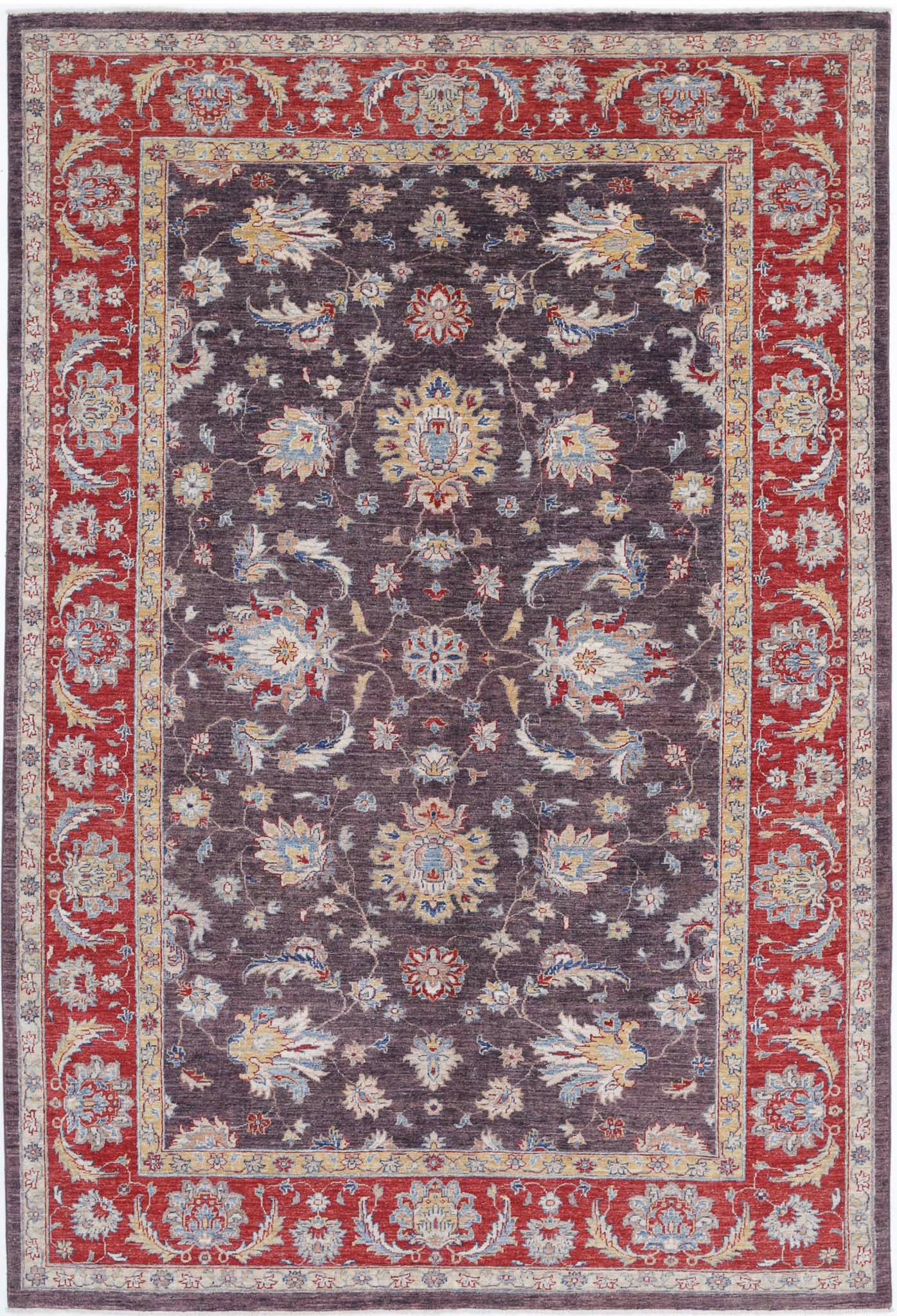 Hand Knotted Ziegler Farhan Wool Rug - 6'7'' x 9'10''