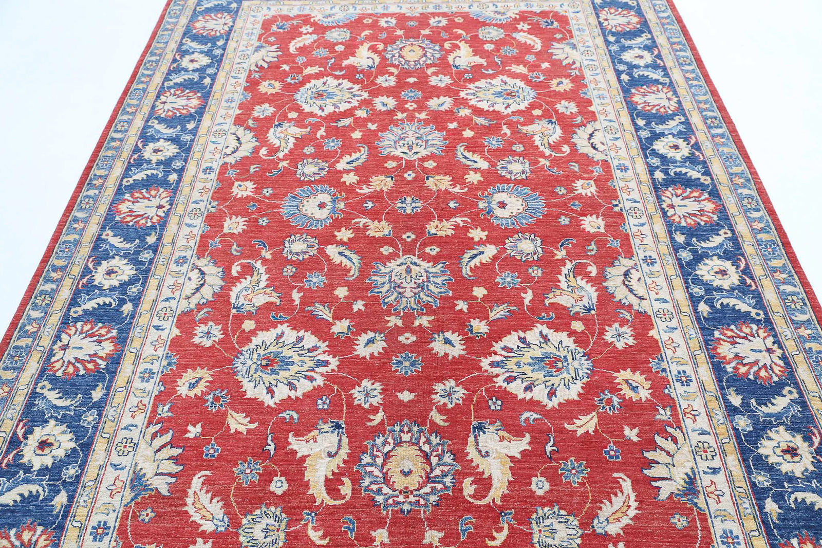 Hand Knotted Ziegler Farhan Wool Rug - 6'5'' x 9'5''