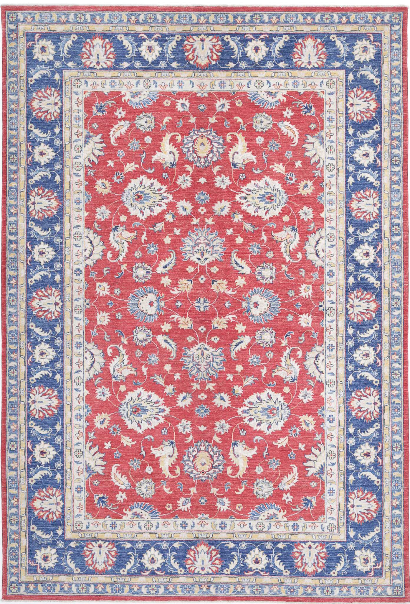 Hand Knotted Ziegler Farhan Wool Rug - 6'5'' x 9'5''