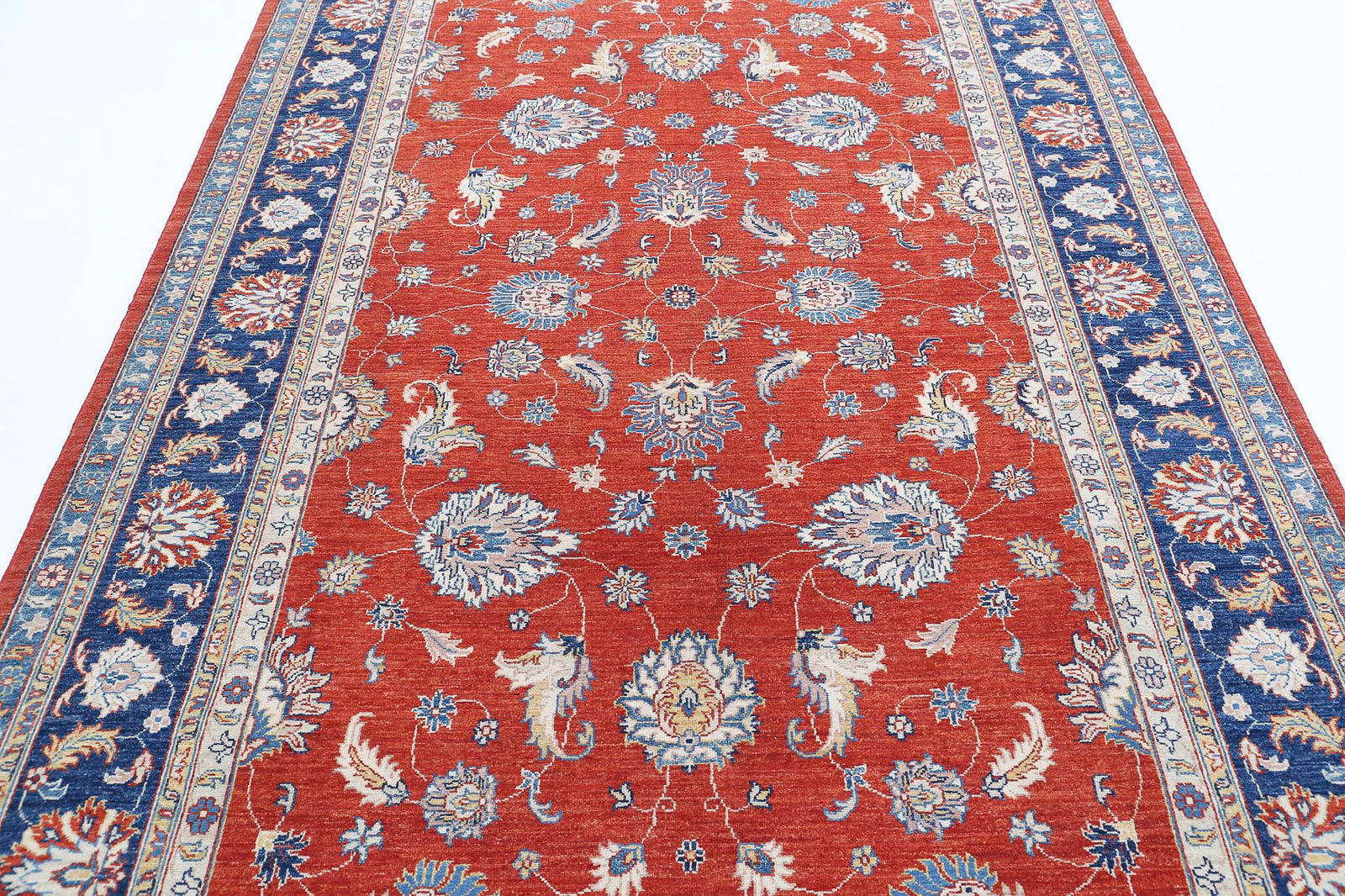 Hand Knotted Ziegler Farhan Wool Rug - 6'4'' x 9'5''