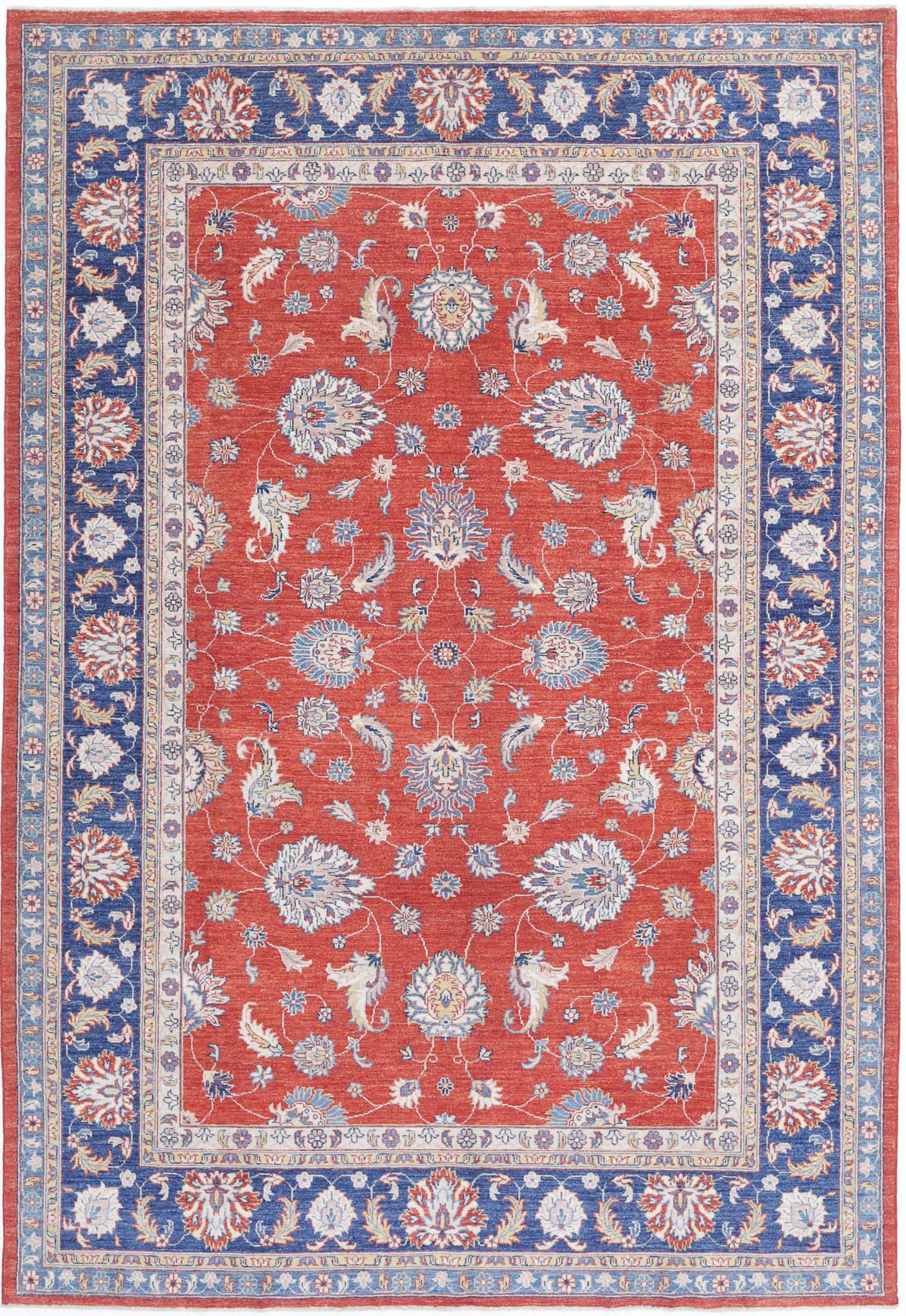 Hand Knotted Ziegler Farhan Wool Rug - 6'4'' x 9'5''
