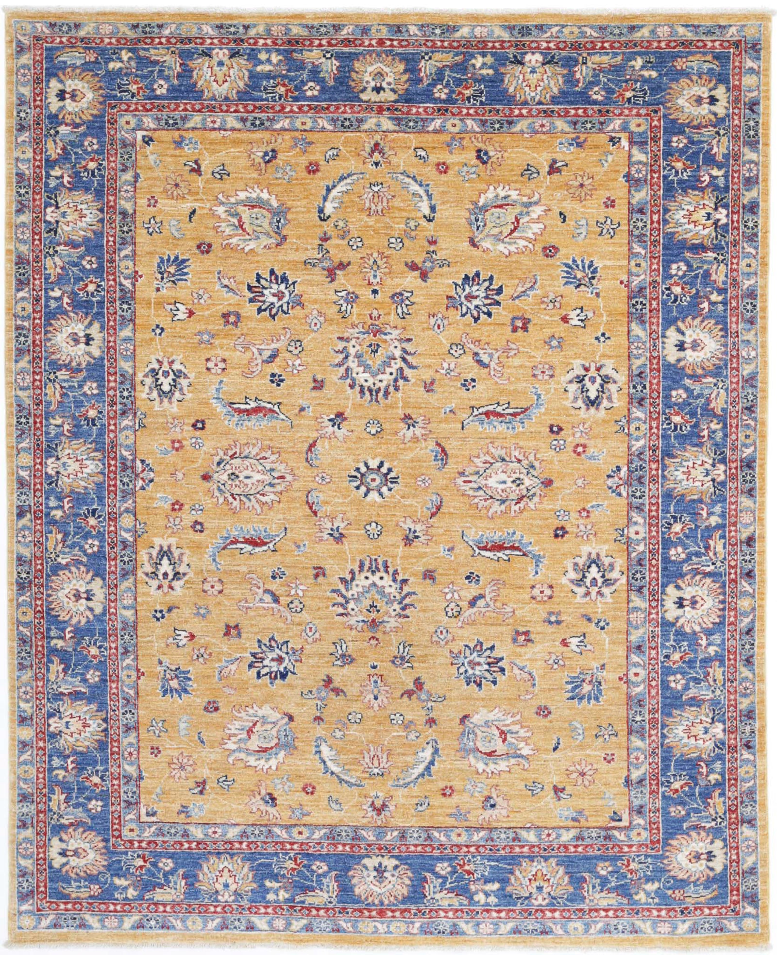 Hand Knotted Ziegler Farhan Wool Rug - 5'0'' x 6'2''