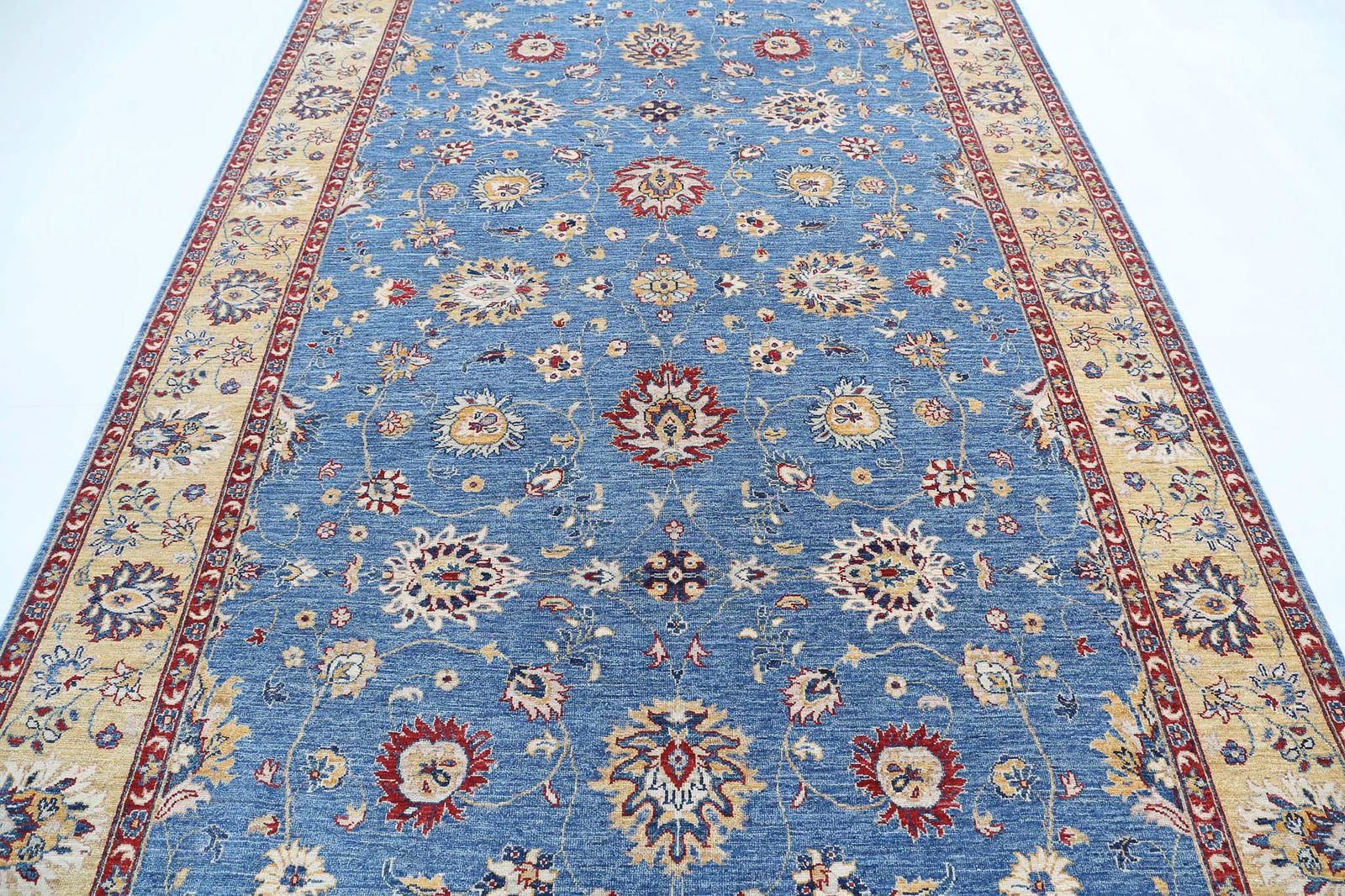 Hand Knotted Ziegler Farhan Wool Rug - 6'7'' x 10'2''