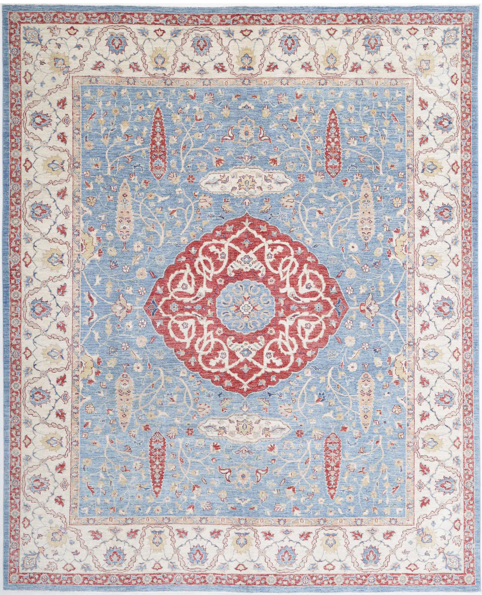 Hand Knotted Ziegler Farhan Wool Rug - 8'0'' x 9'11''