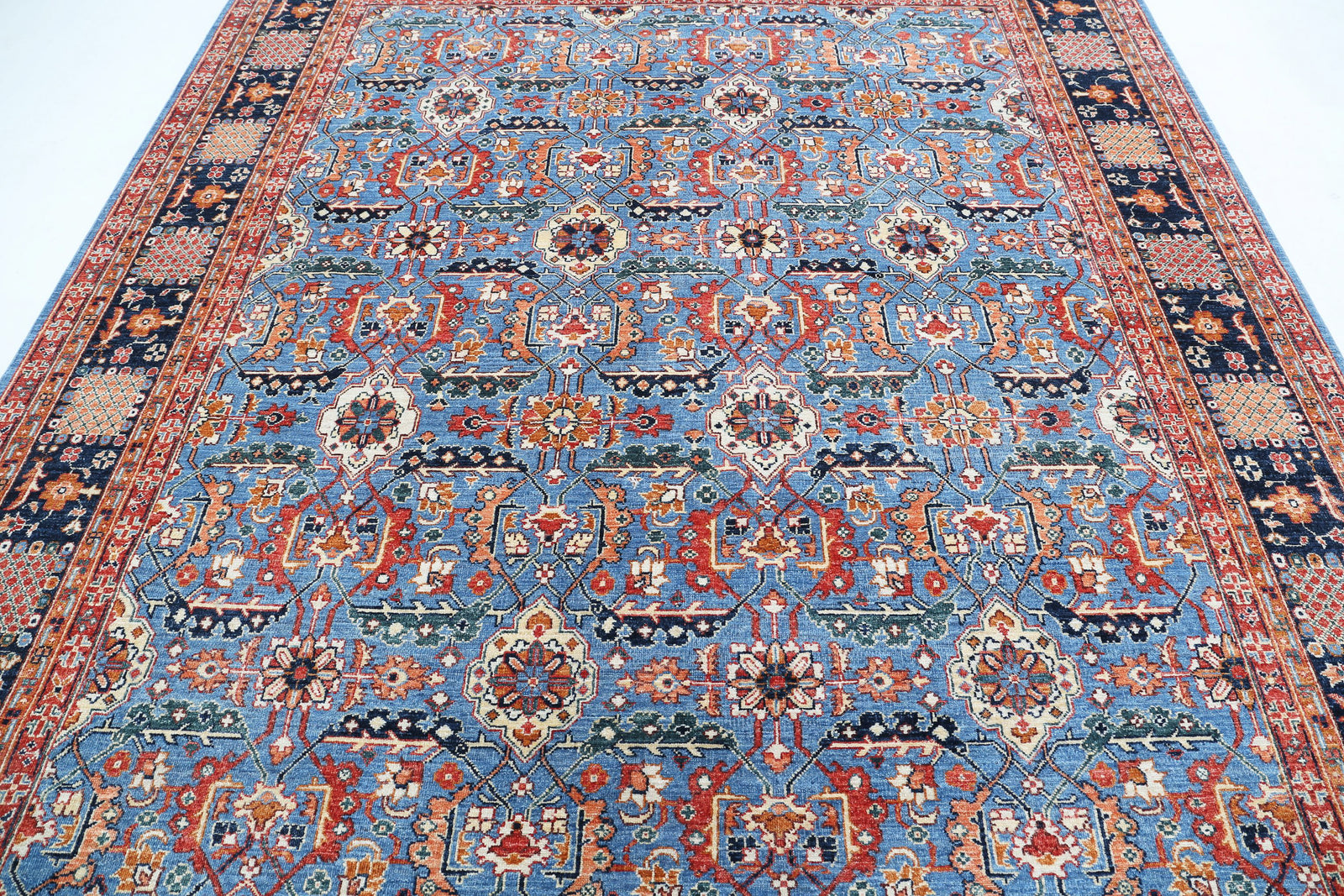 Hand Knotted Ziegler Farhan Wool Rug - 8'0'' x 9'8''