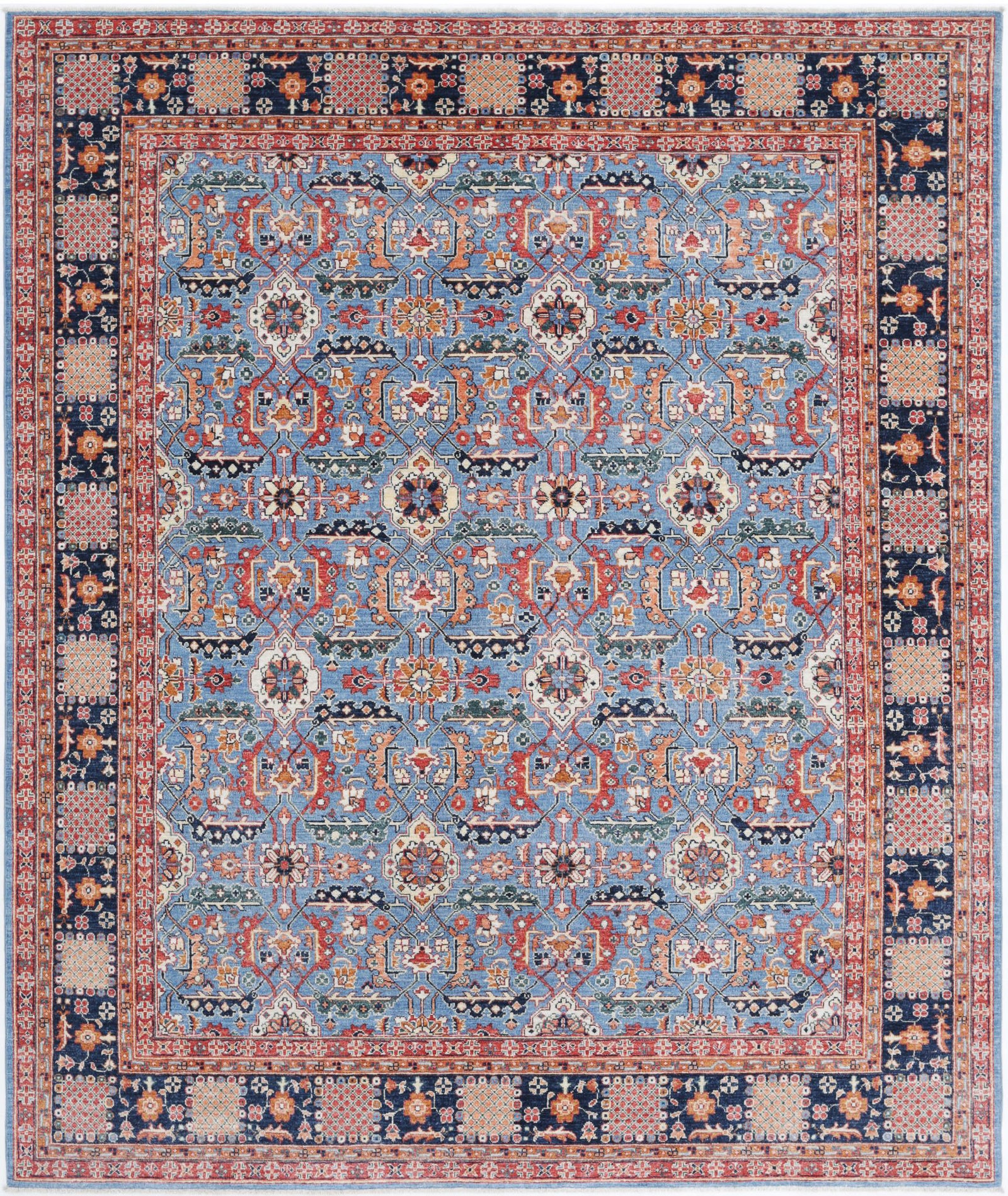 Hand Knotted Ziegler Farhan Wool Rug - 8'0'' x 9'8''