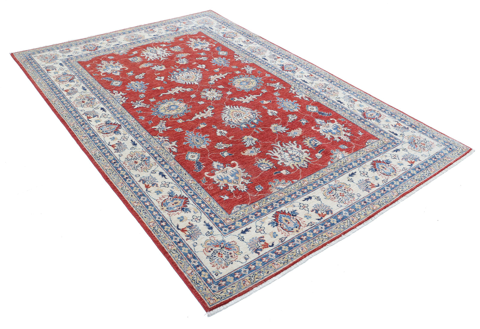 Hand Knotted Ziegler Farhan Wool Rug - 5'5'' x 7'11''