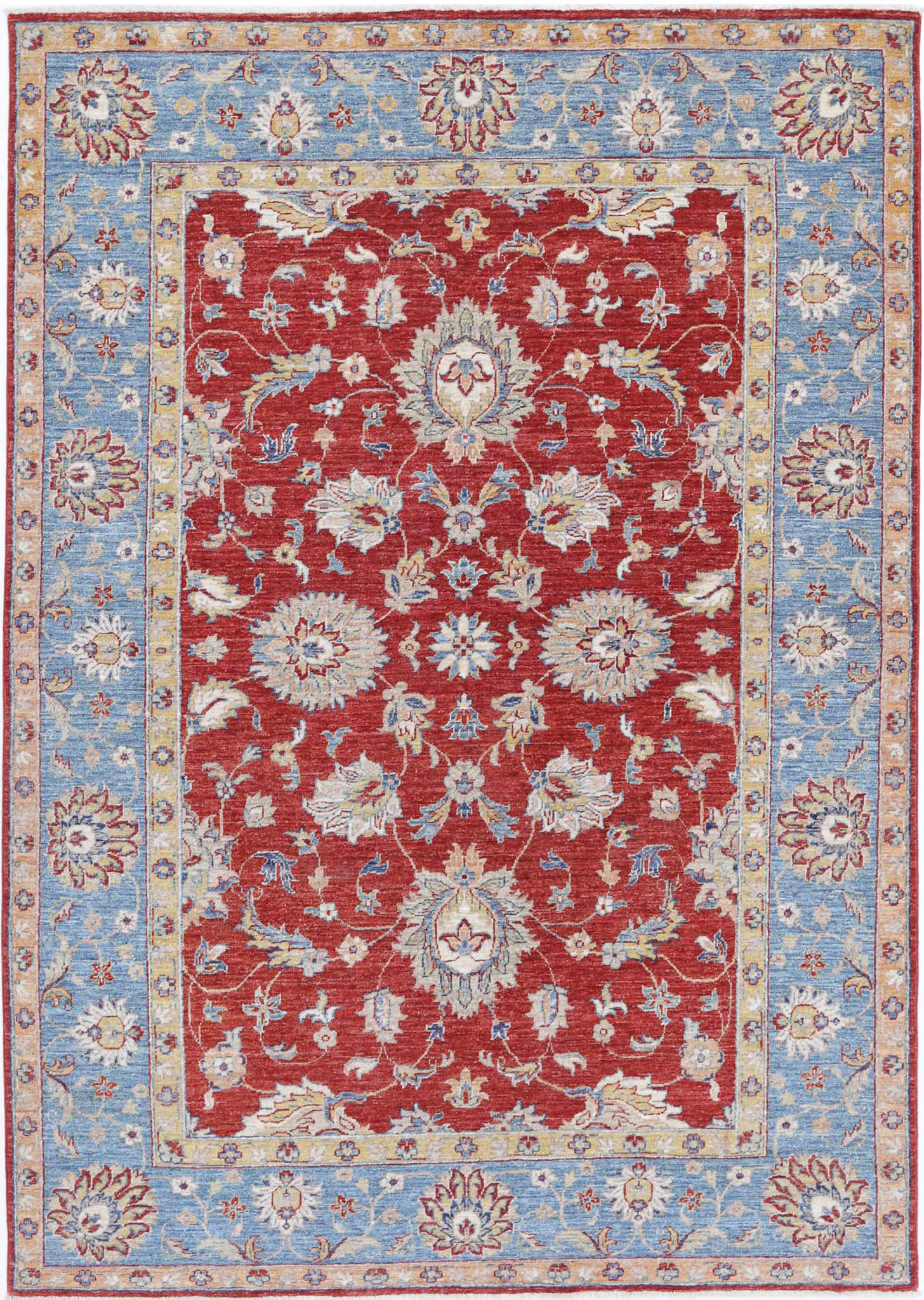 Hand Knotted Ziegler Farhan Wool Rug - 5'7'' x 8'0''
