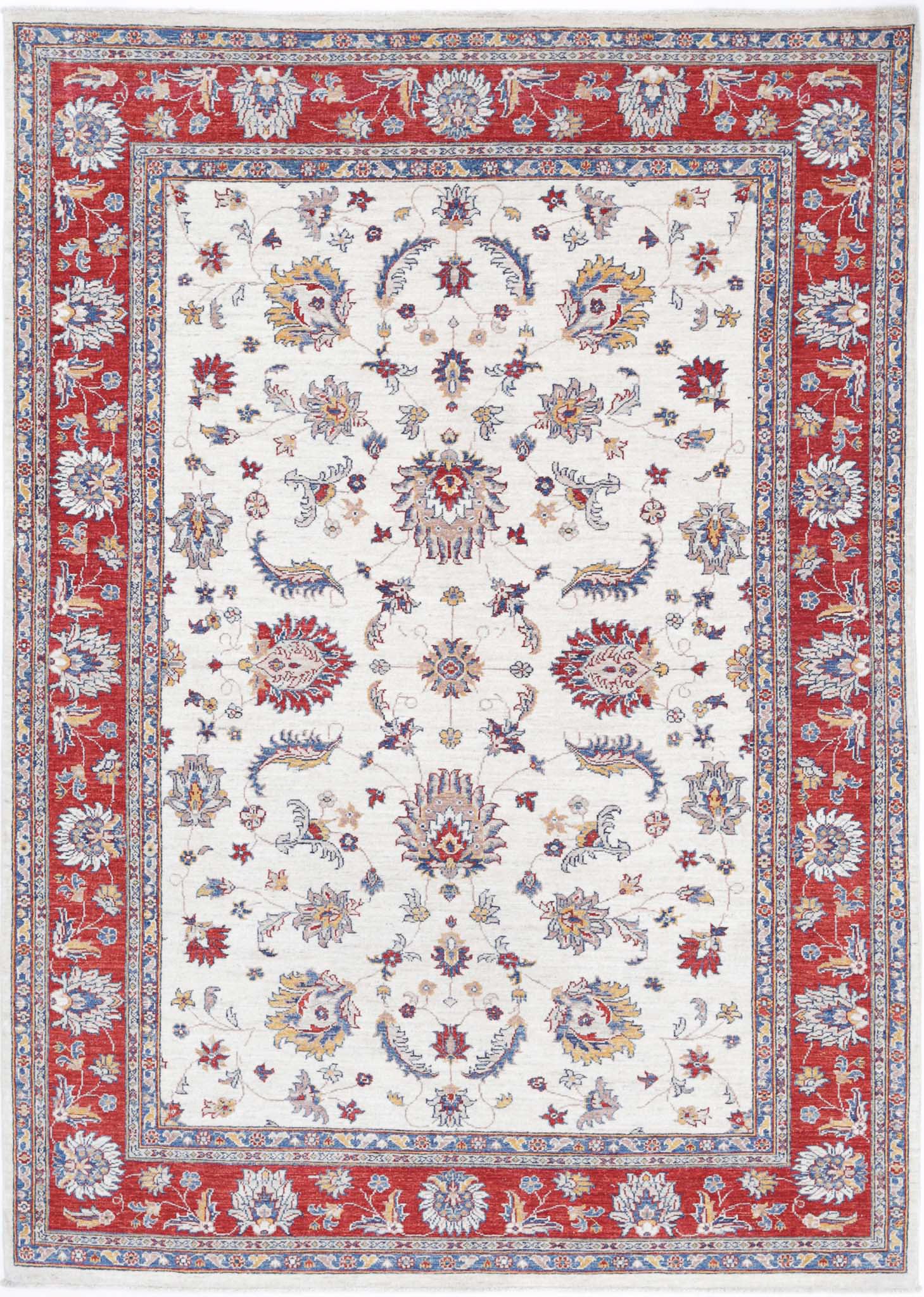 Hand Knotted Ziegler Farhan Wool Rug - 5'8'' x 8'2''