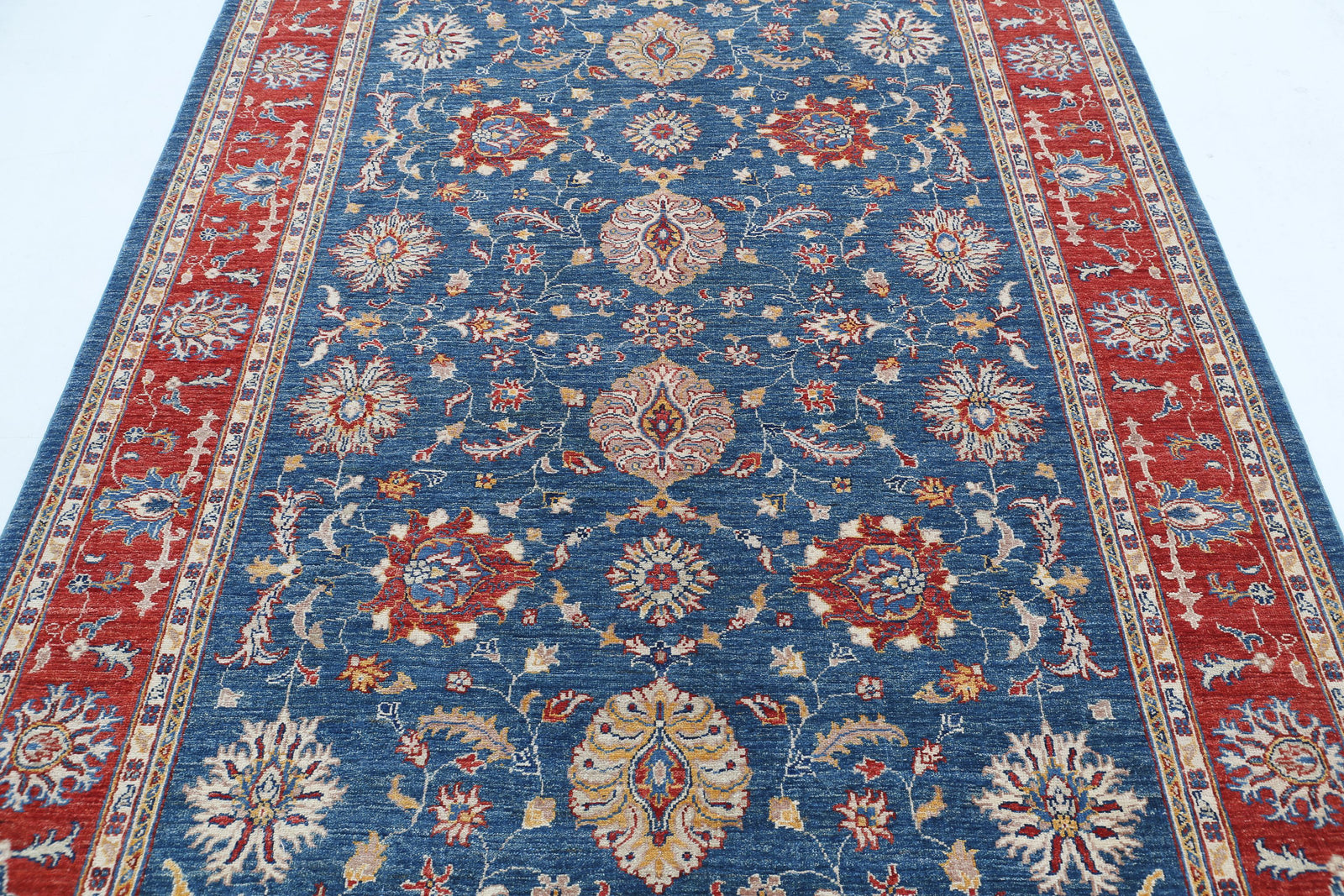 Hand Knotted Ziegler Farhan Wool Rug - 5'7'' x 7'8''