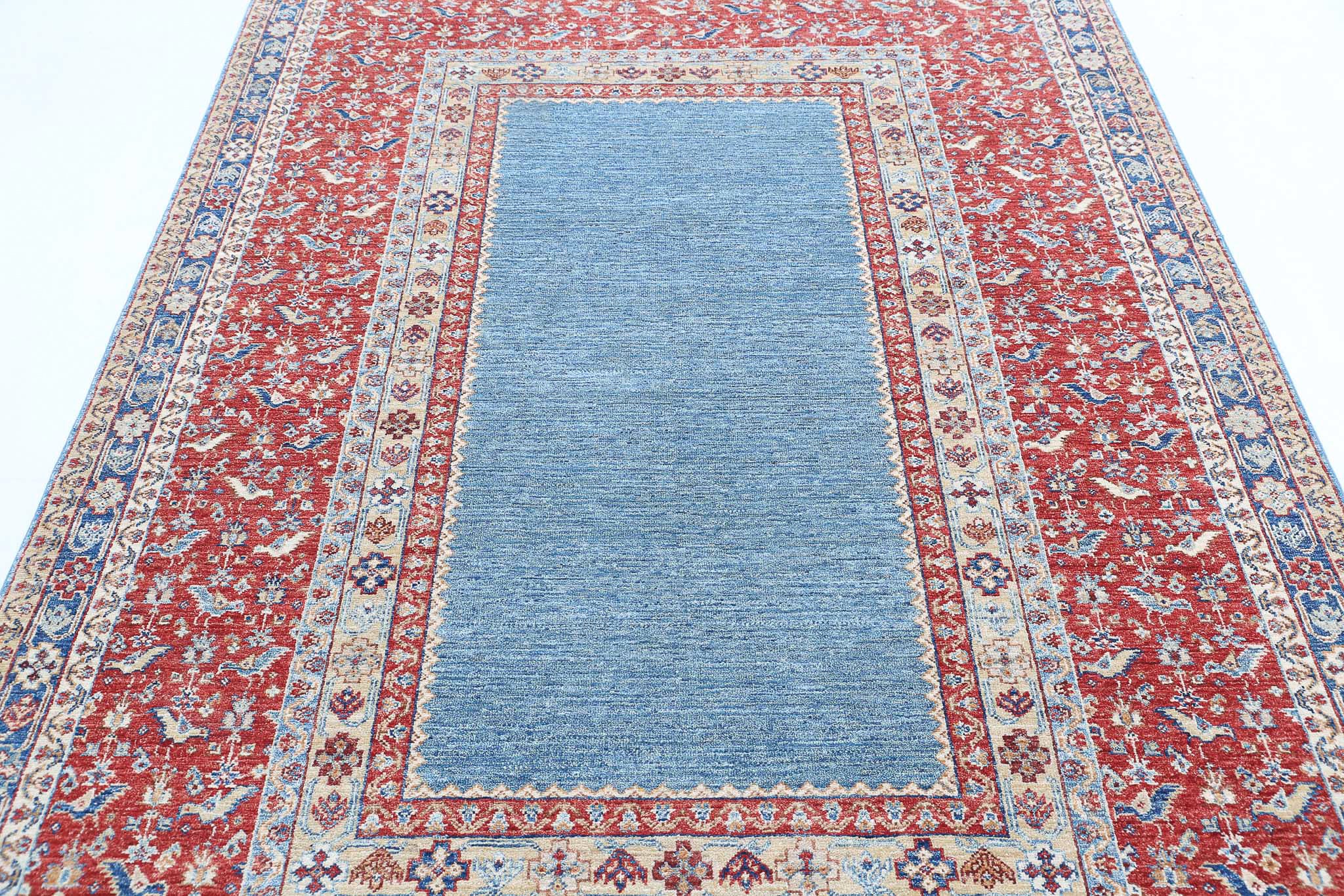 Alfombra de lana Ziegler Farhan anudada a mano - 5'8'' x 8'3''