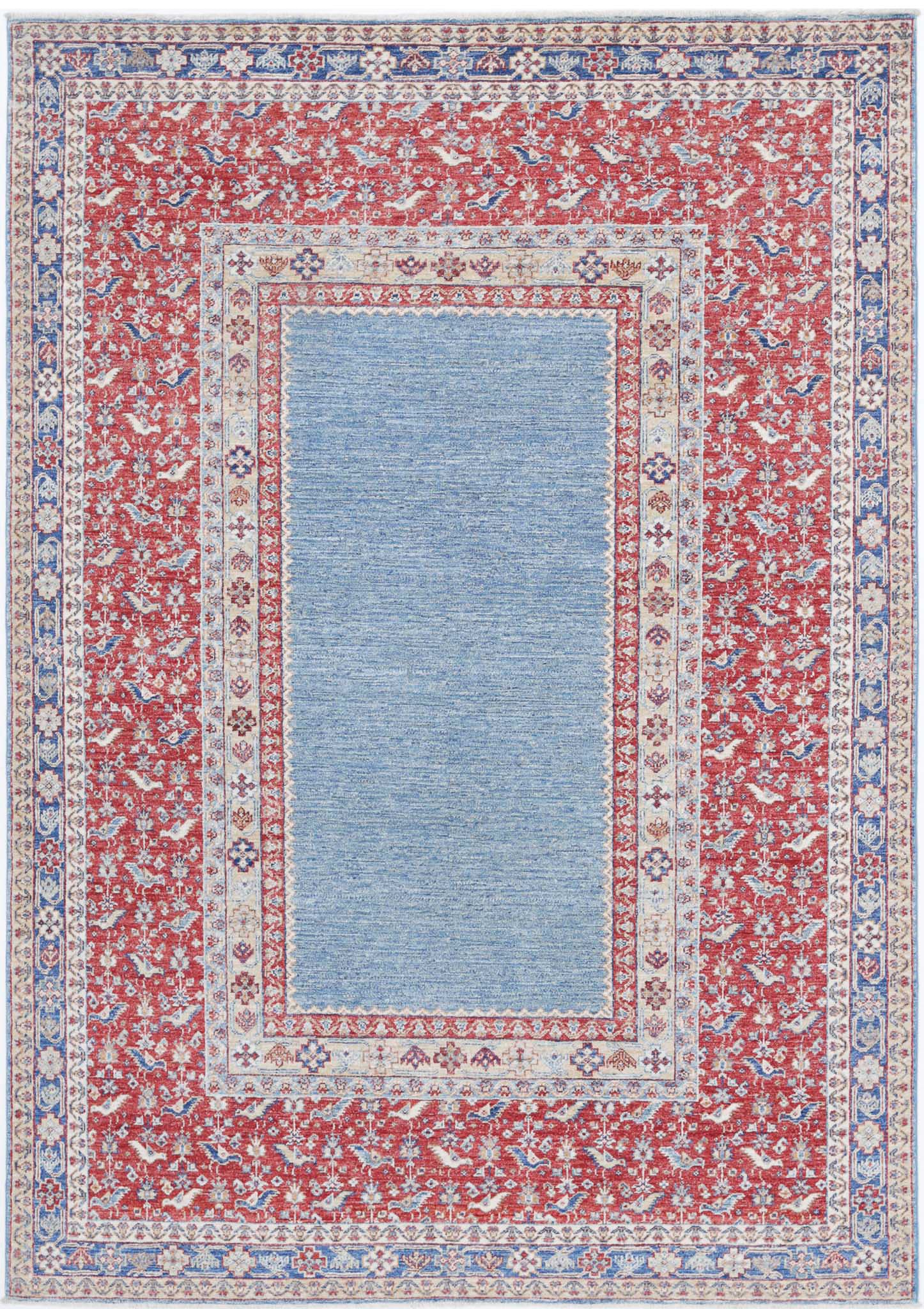 Hand Knotted Ziegler Farhan Wool Rug - 5'8'' x 8'3''
