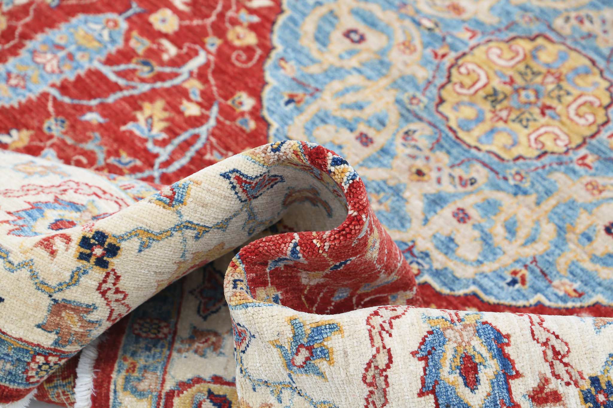Hand Knotted Ziegler Farhan Wool Rug - 5'7'' x 7'9''