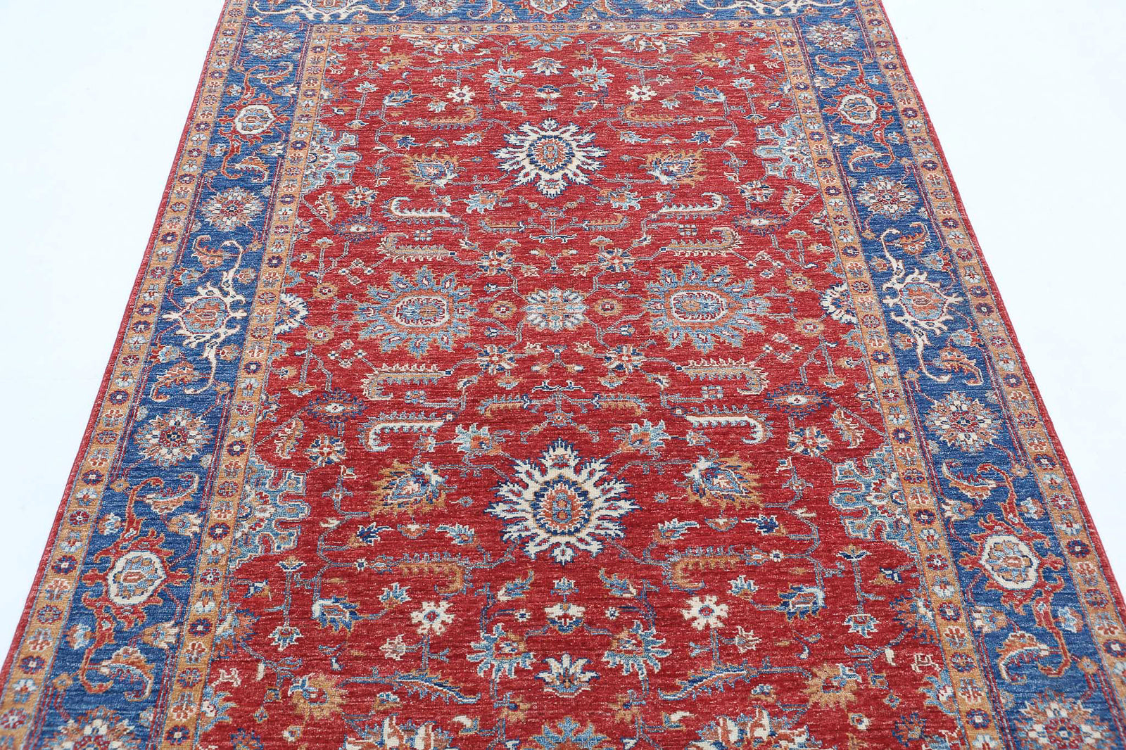 Hand Knotted Ziegler Farhan Wool Rug - 4'9'' x 6'7''