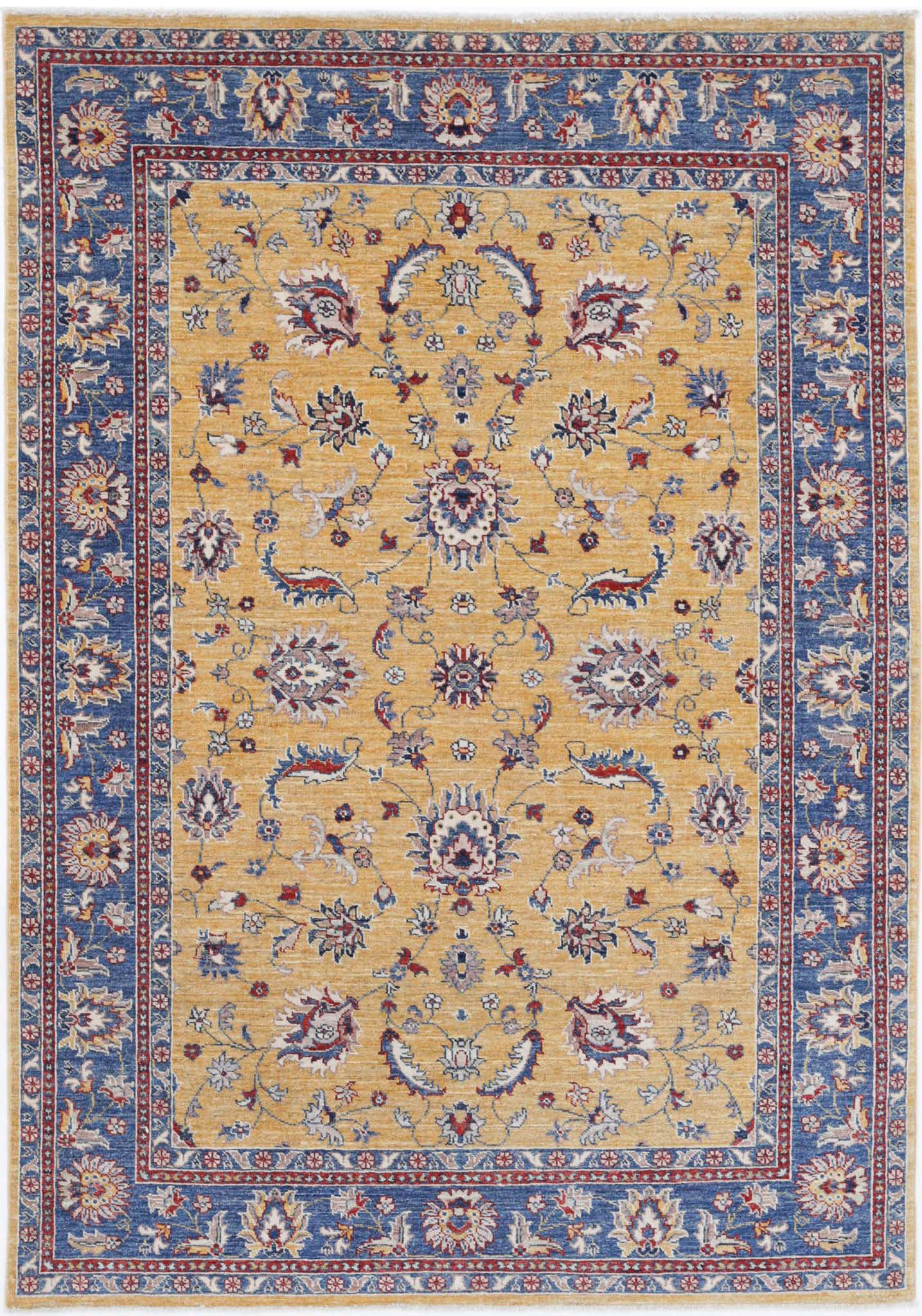 Hand Knotted Ziegler Farhan Wool Rug - 4'11'' x 6'10''