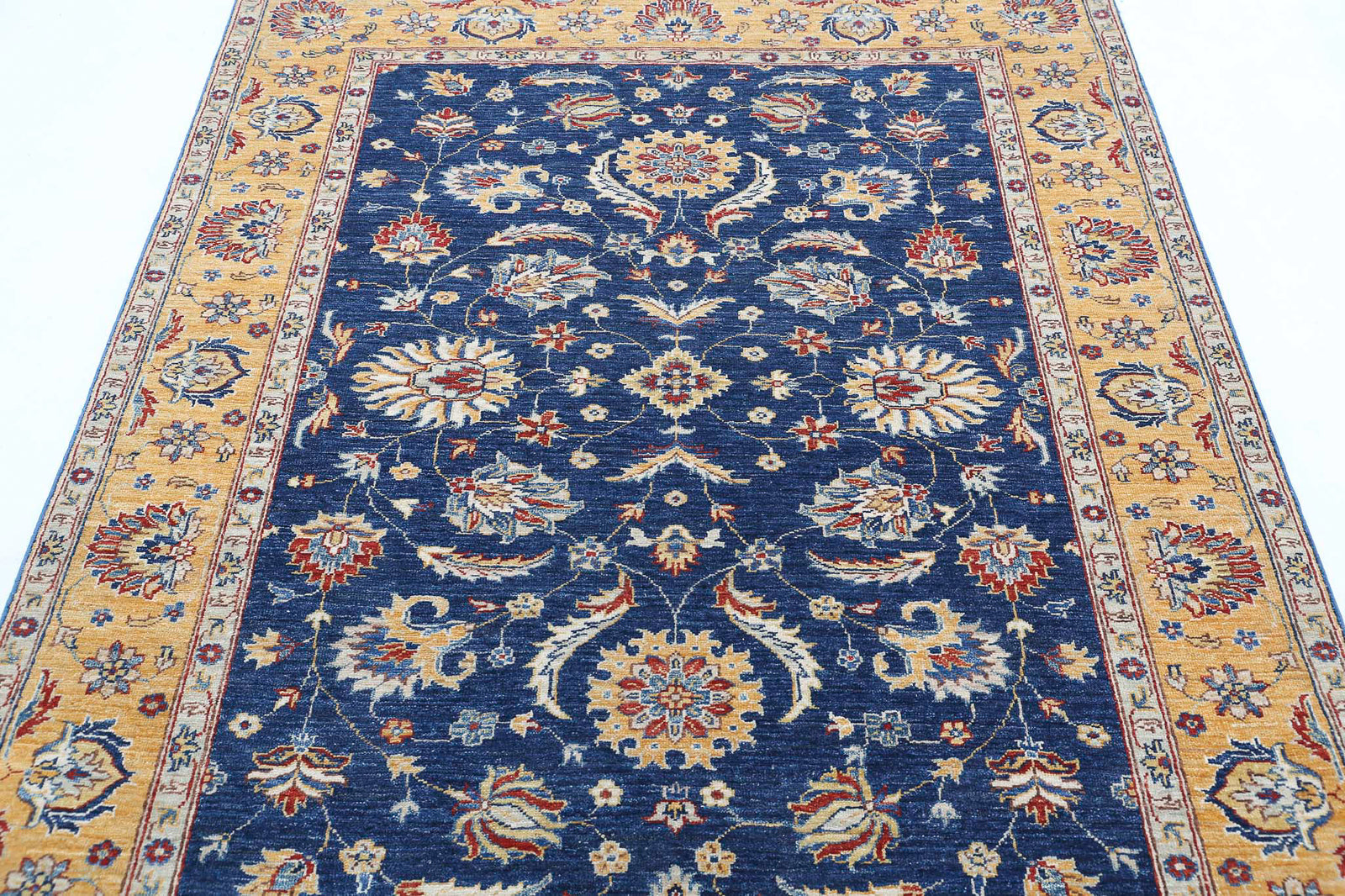 Hand Knotted Ziegler Farhan Wool Rug - 4'11'' x 6'0''