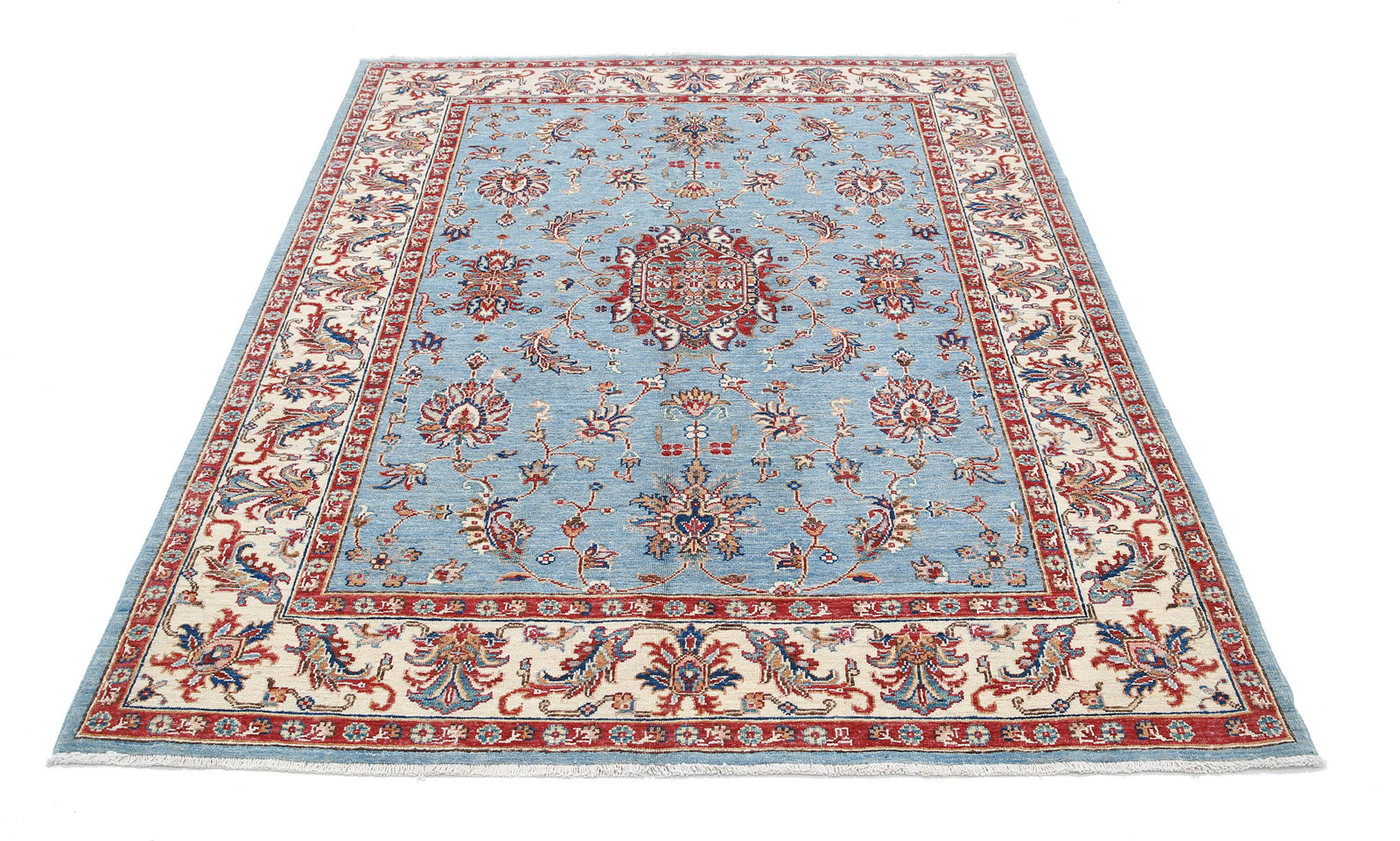 Hand Knotted Ziegler Farhan Wool Rug - 5'0'' x 6'4''