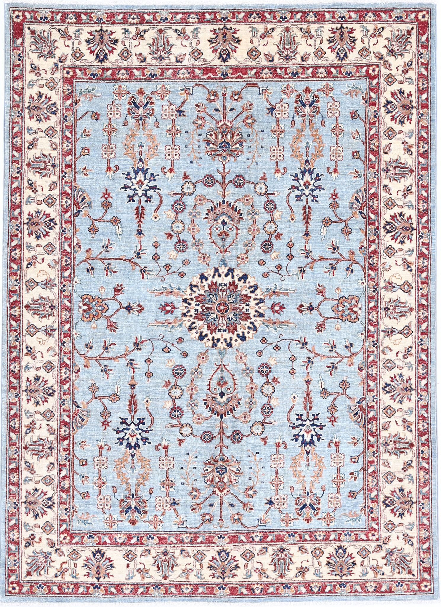 Hand Knotted Ziegler Farhan Wool Rug - 4'10'' x 6'6''