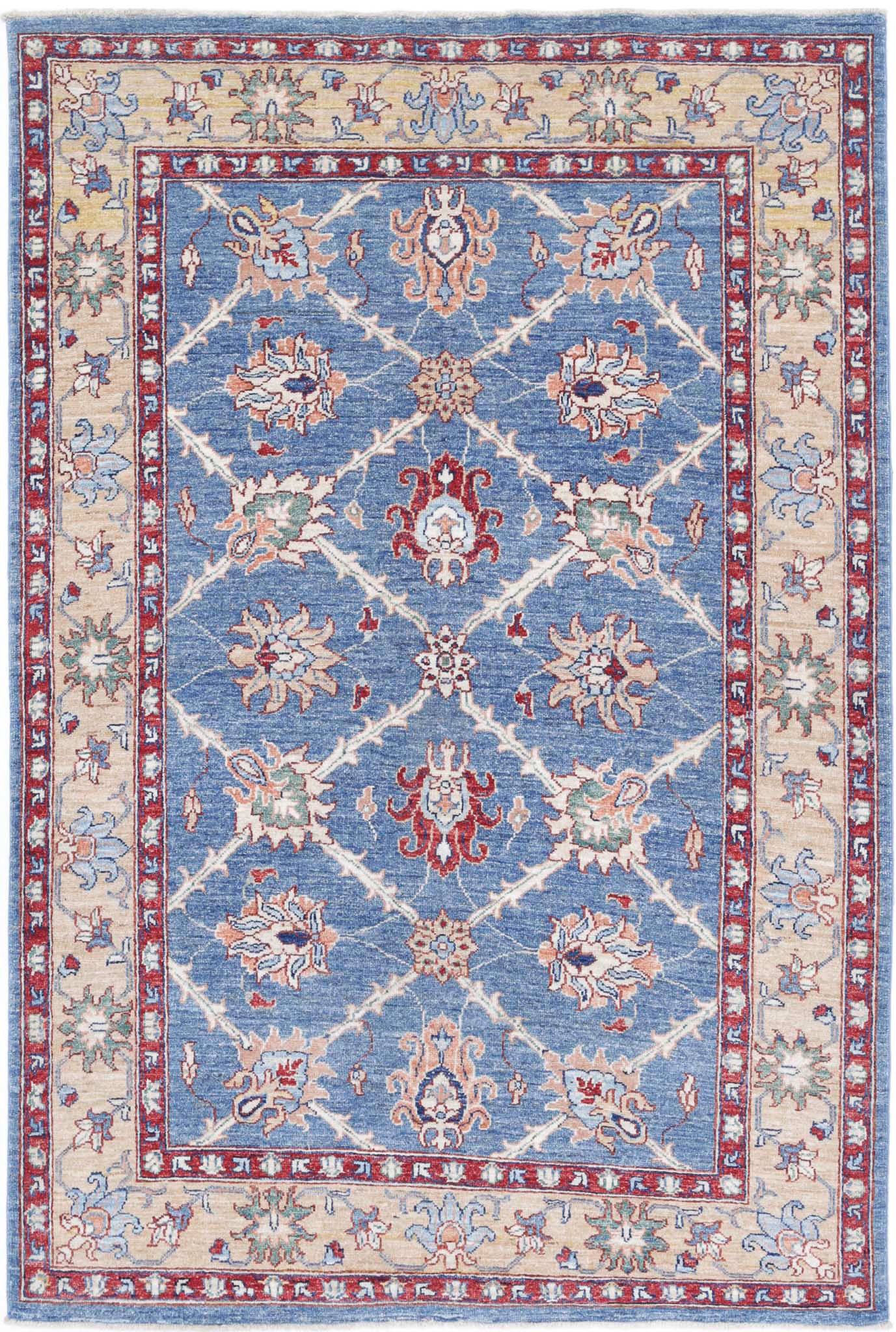 Hand Knotted Ziegler Farhan Wool Rug - 3'10'' x 6'0''