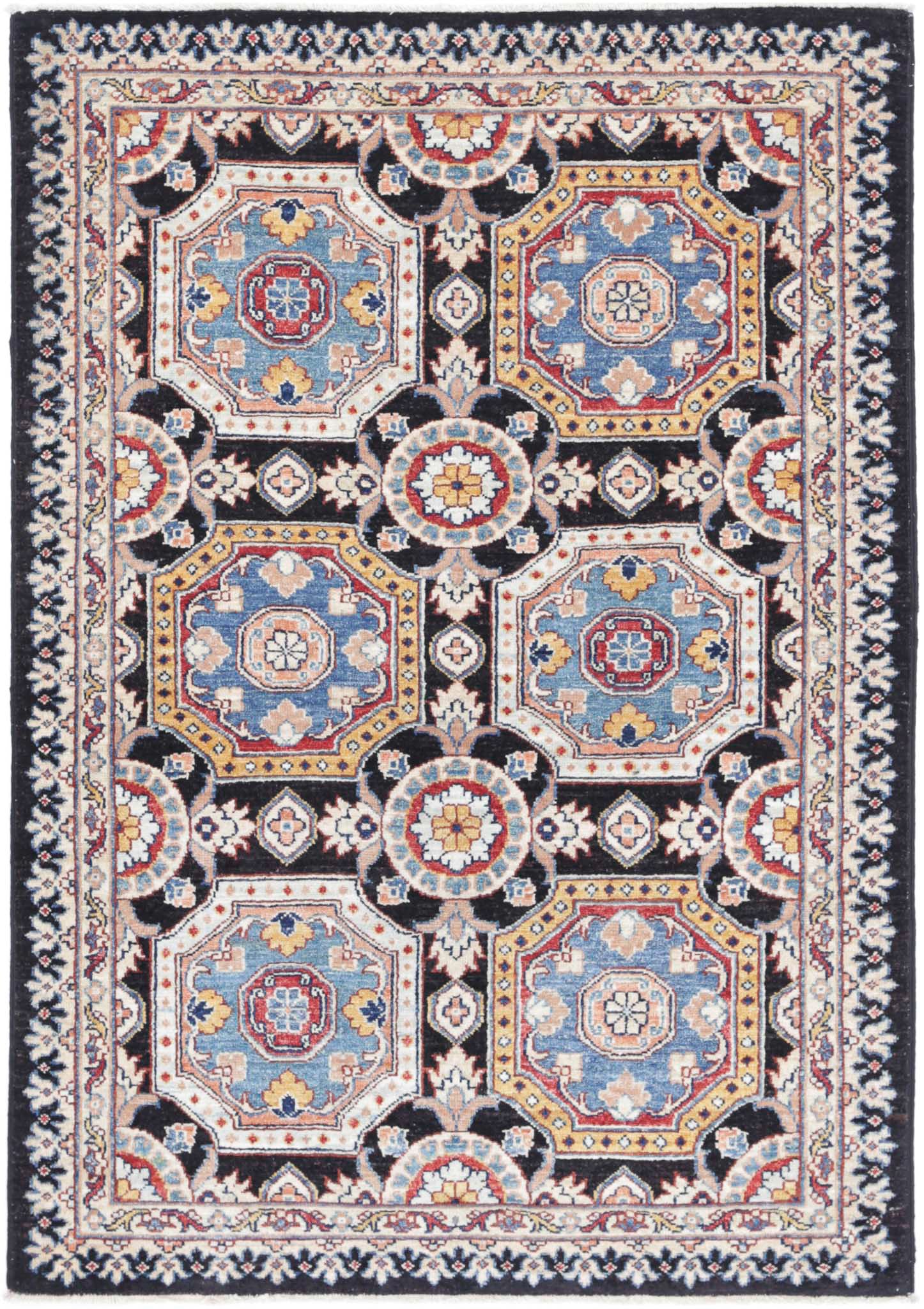 Hand Knotted Ziegler Farhan Wool Rug - 3'2'' x 4'8''