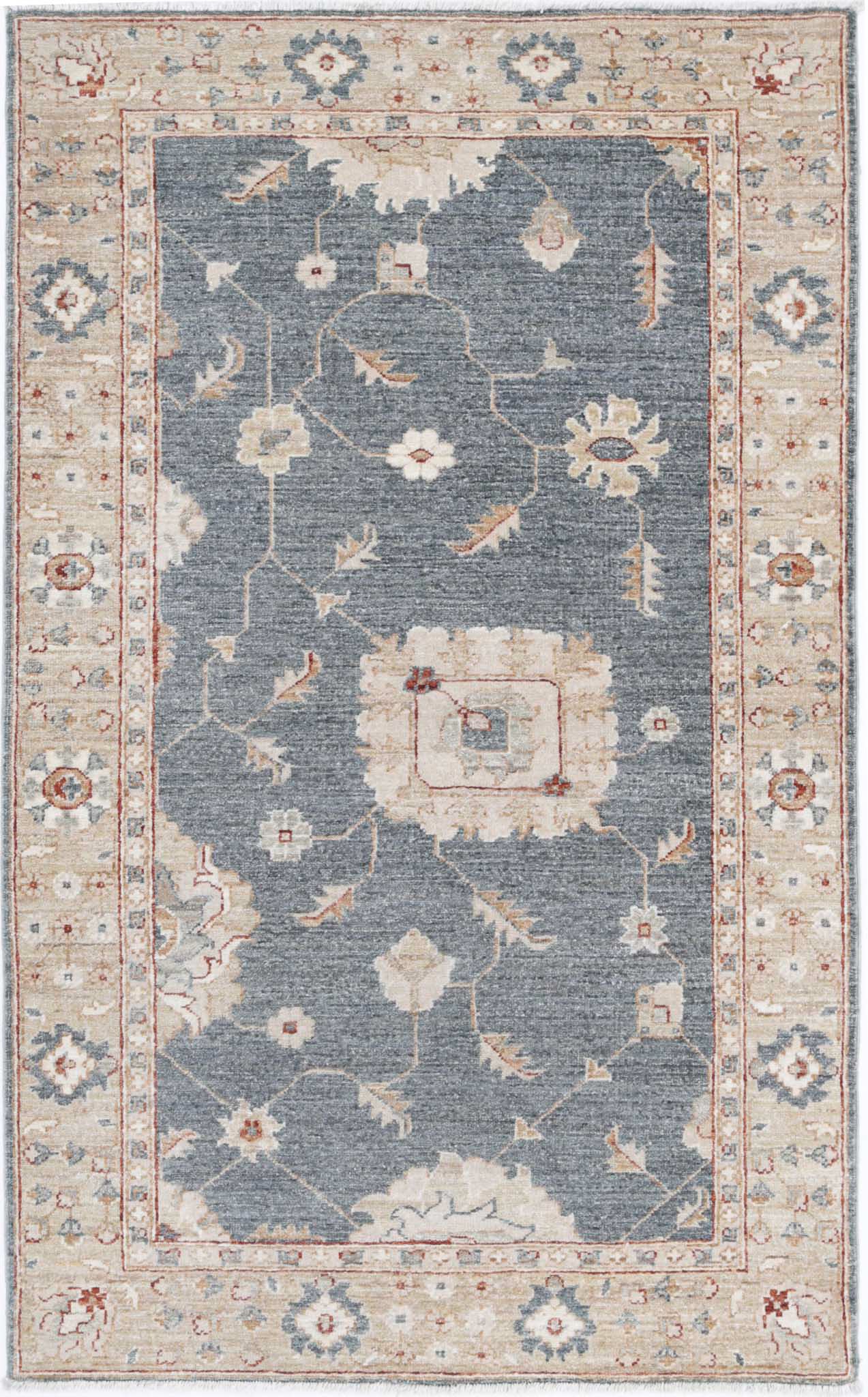 Hand Knotted Ziegler Farhan Wool Rug - 3'0'' x 5'0''