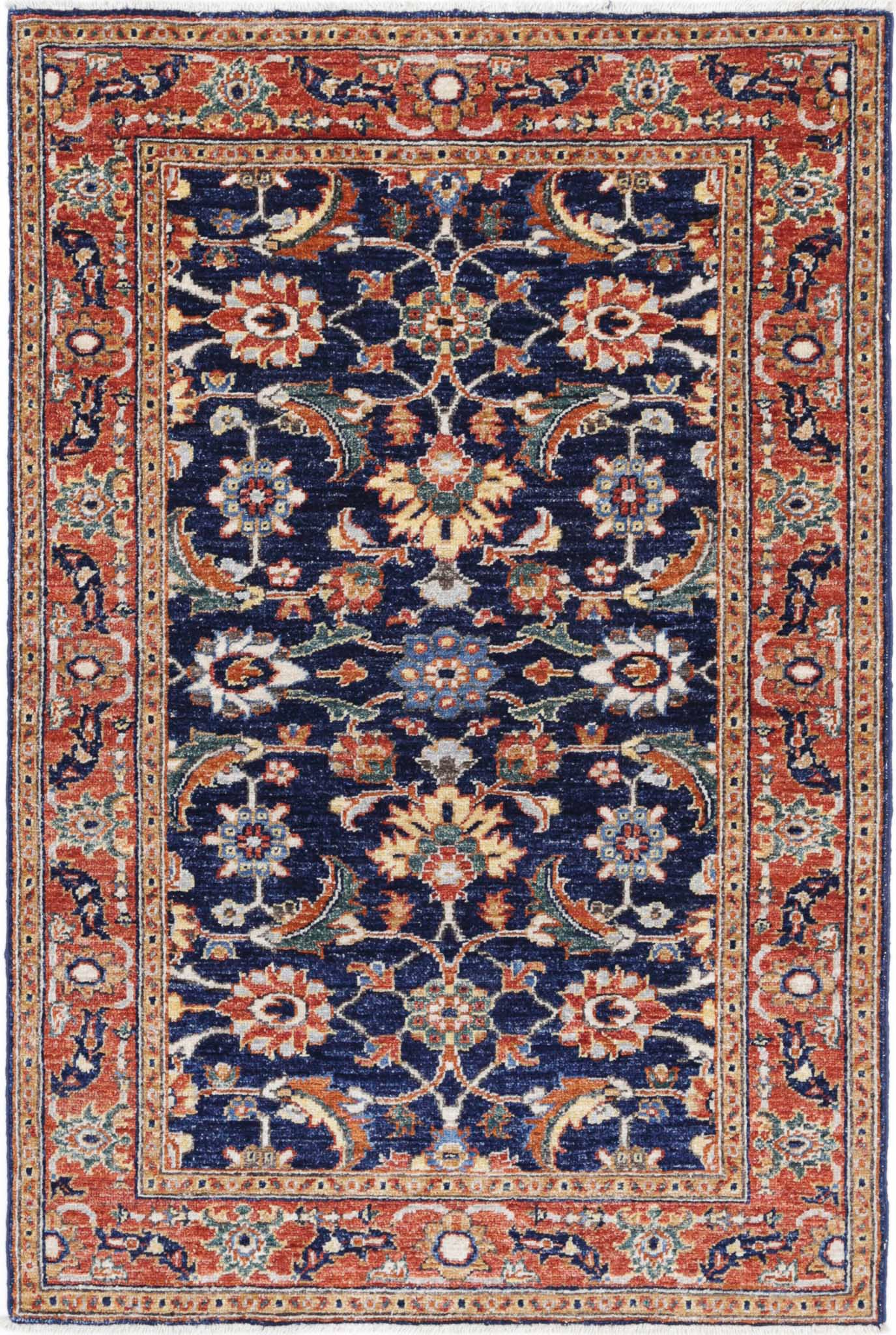 Hand Knotted Ziegler Farhan Wool Rug - 3'0'' x 4'7''