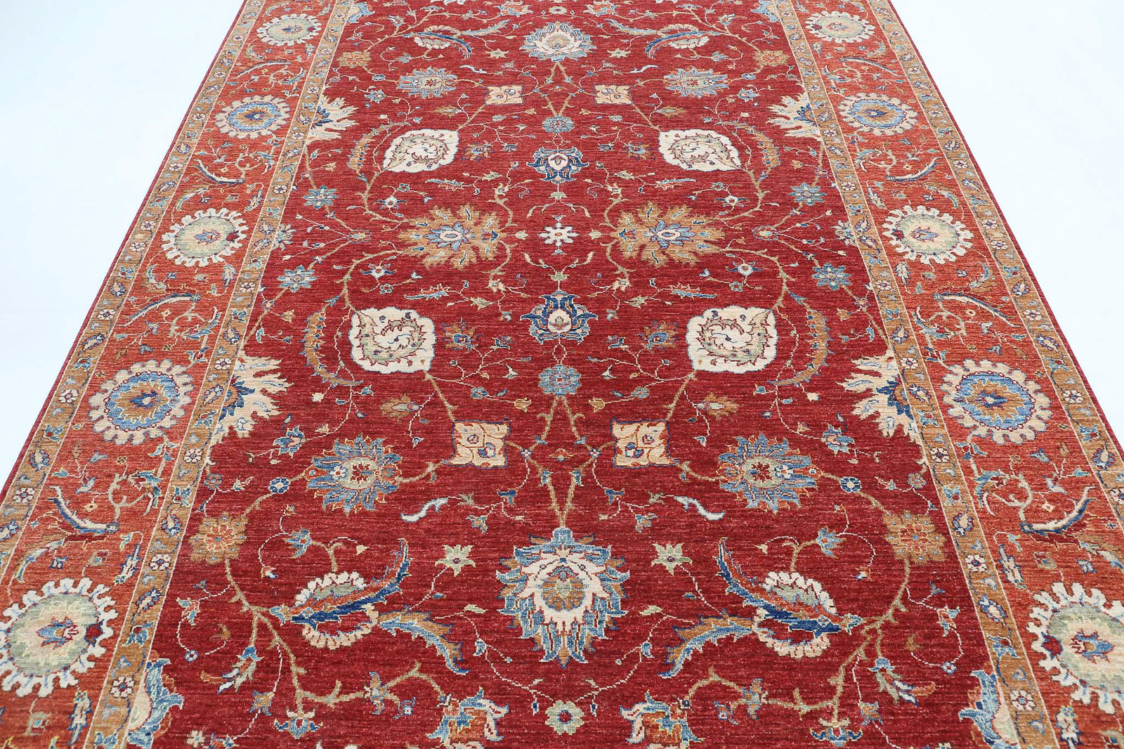 Hand Knotted Ziegler Farhan Wool Rug - 6'7'' x 10'2''