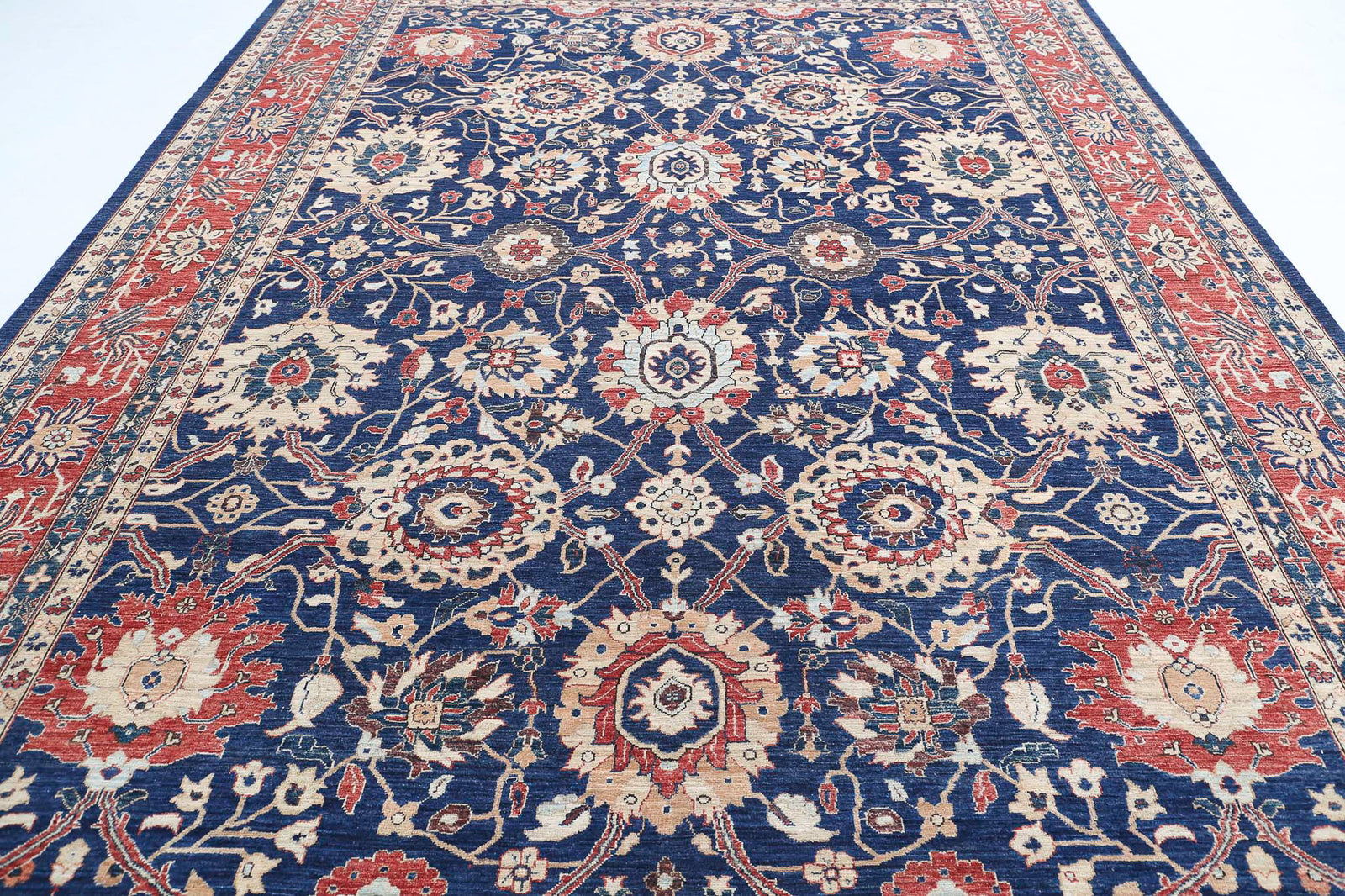 Hand Knotted Ziegler Farhan Wool Rug - 9'10'' x 13'9''