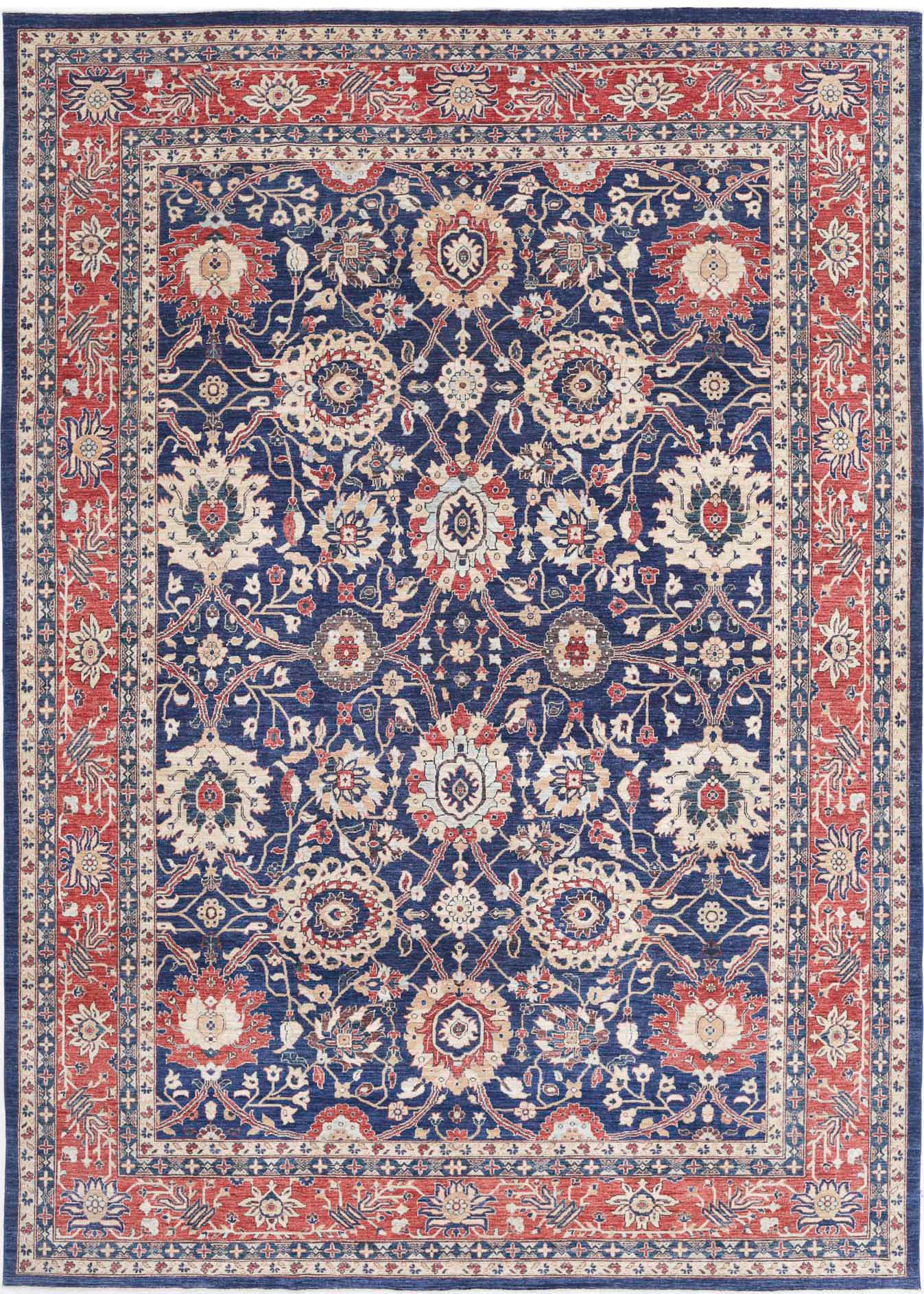 Hand Knotted Ziegler Farhan Wool Rug - 9'10'' x 13'9''