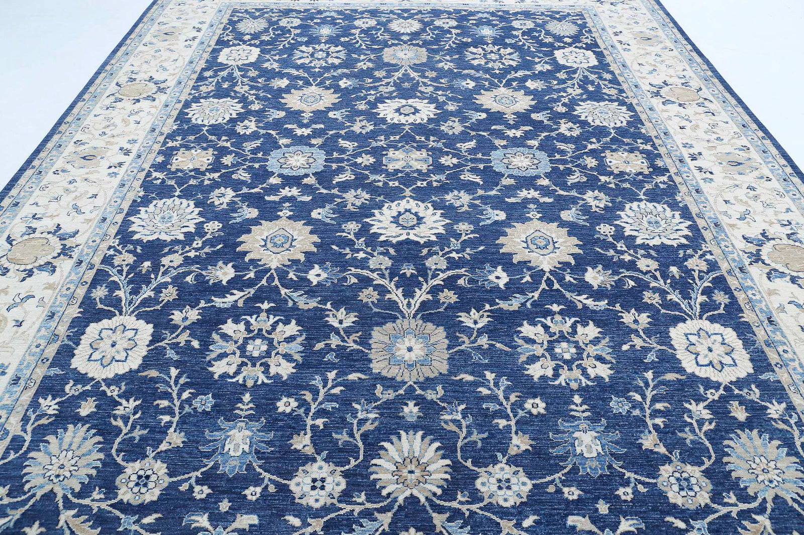 Hand Knotted Ziegler Farhan Wool Rug - 9'11'' x 13'5''