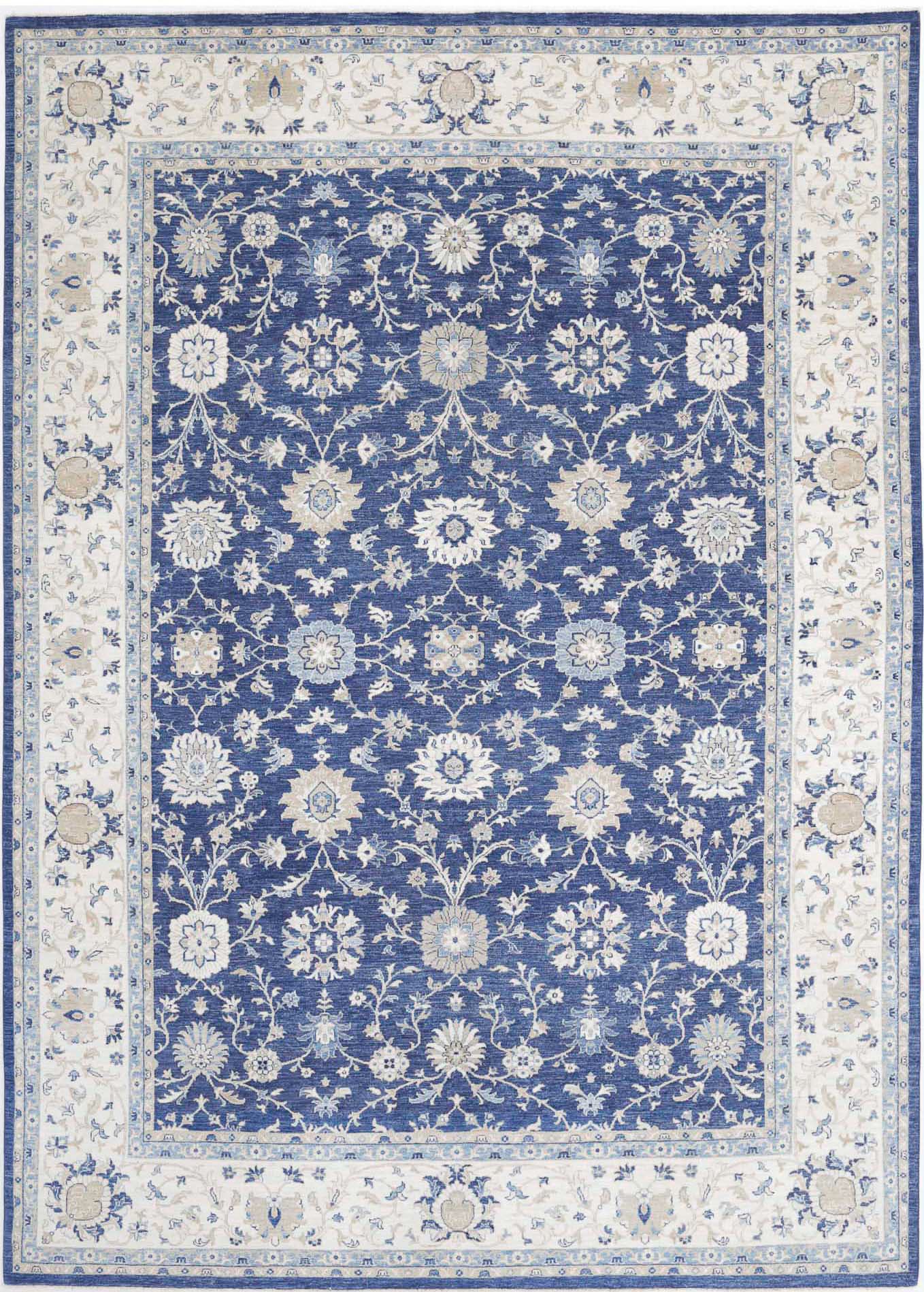 Hand Knotted Ziegler Farhan Wool Rug - 9'11'' x 13'5''