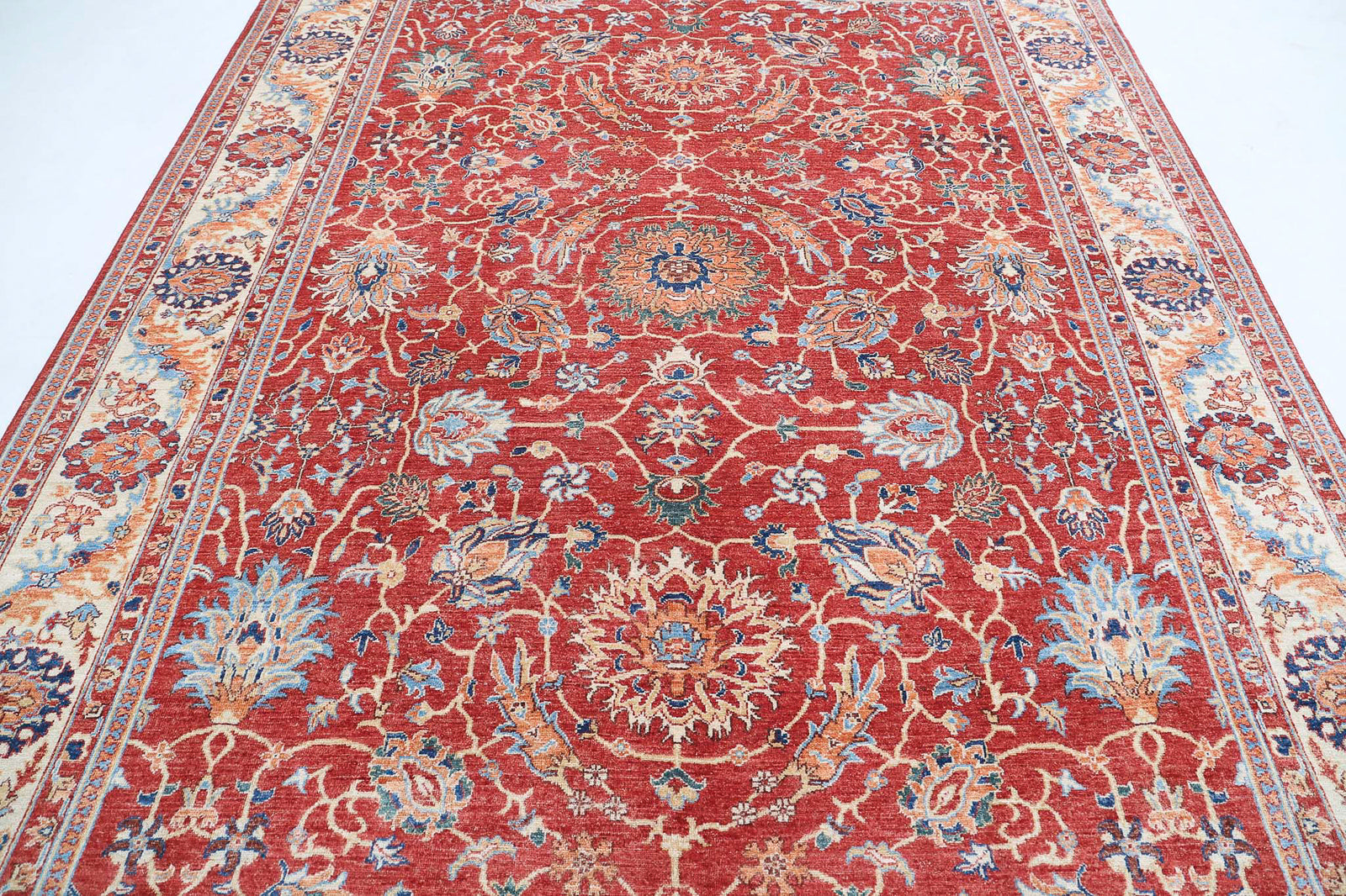 Hand Knotted Ziegler Farhan Wool Rug - 8'0'' x 10'4''