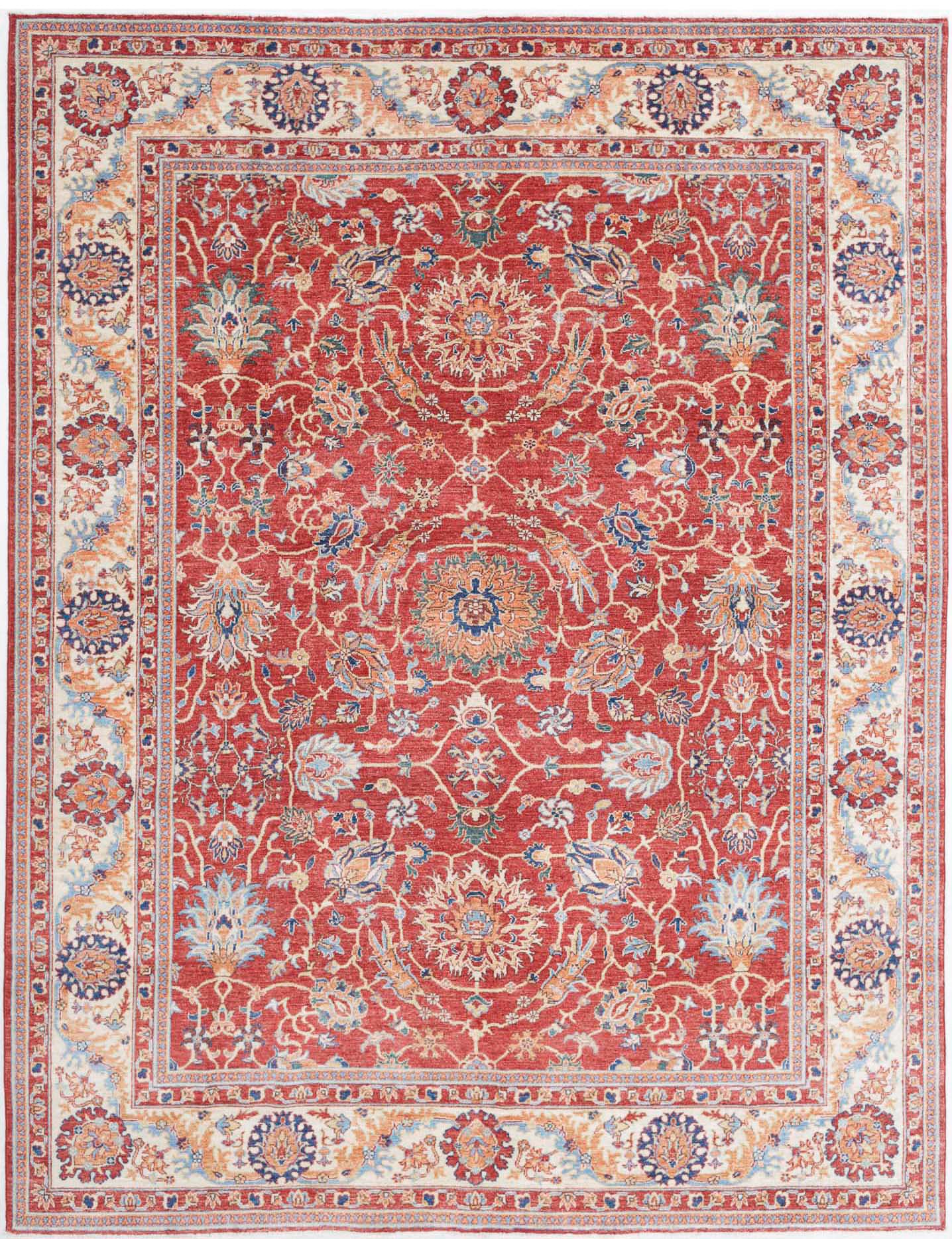 Hand Knotted Ziegler Farhan Wool Rug - 8'0'' x 10'4''