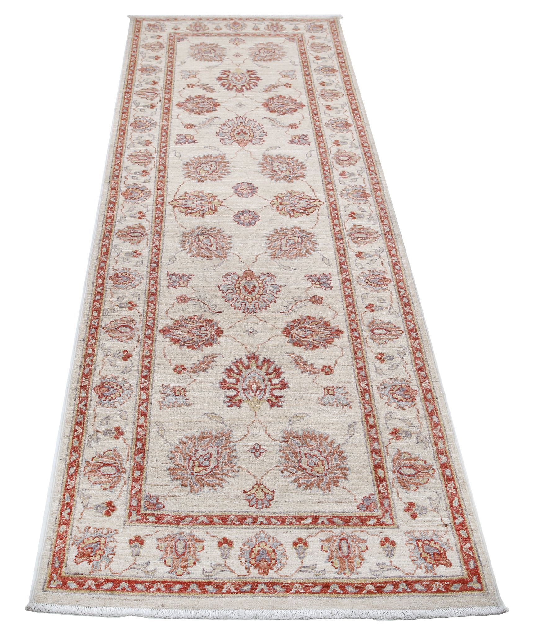 Hand Knotted Ziegler Farhan Wool Rug - 2'8'' x 8'0''